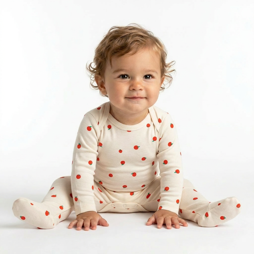 BOBO CHOSES - PYJAMA - BEIGE, ROUGE - 6 MOIS