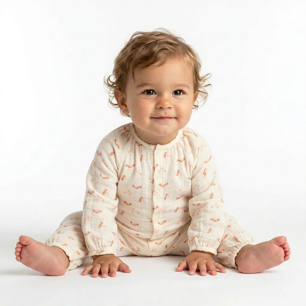 PETIT BATEAU - COMBINAISON - BEIGE - 12 MOIS