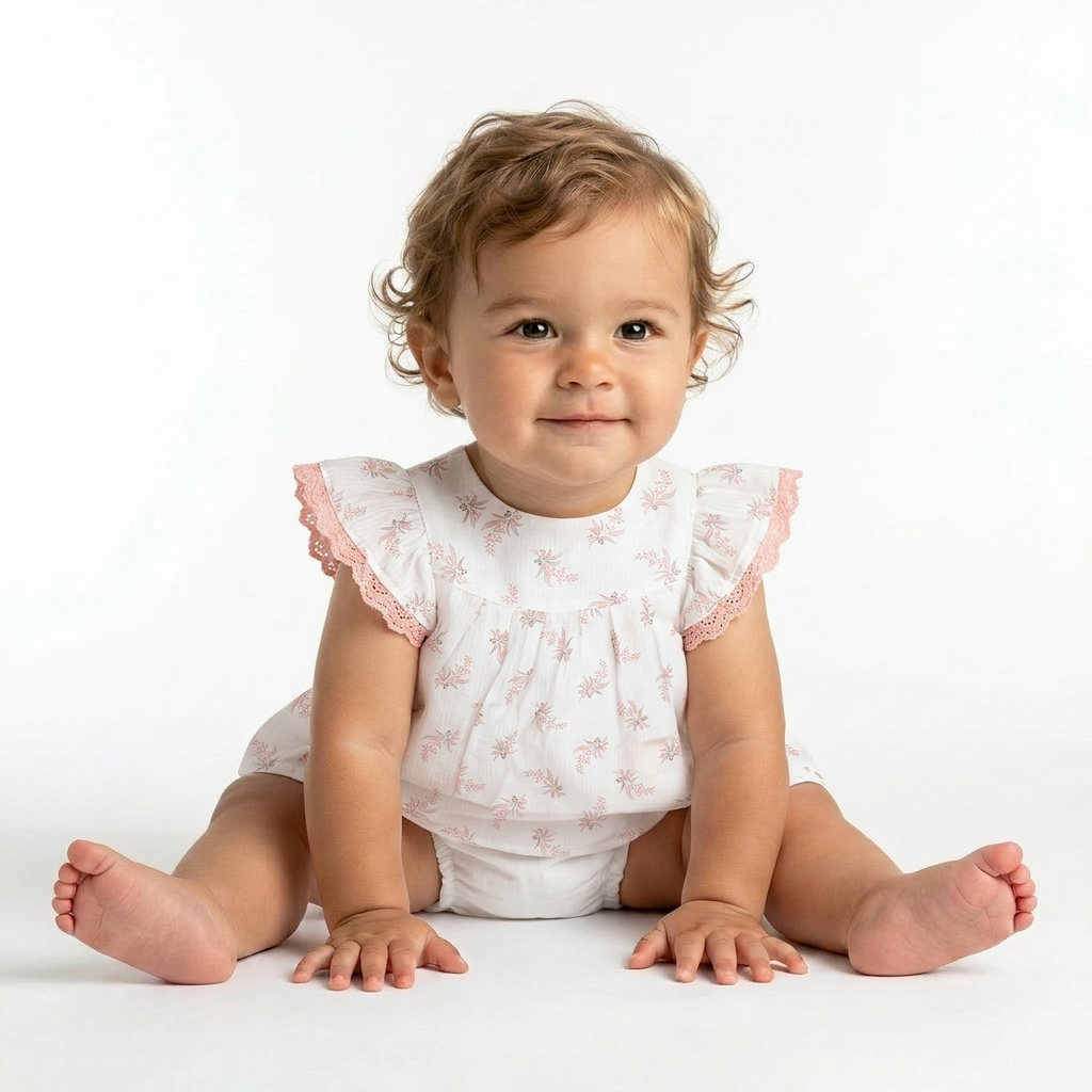 TARTINE & CHOCOLAT - BLOUSE - BLANC, ROSE - 6 MOIS