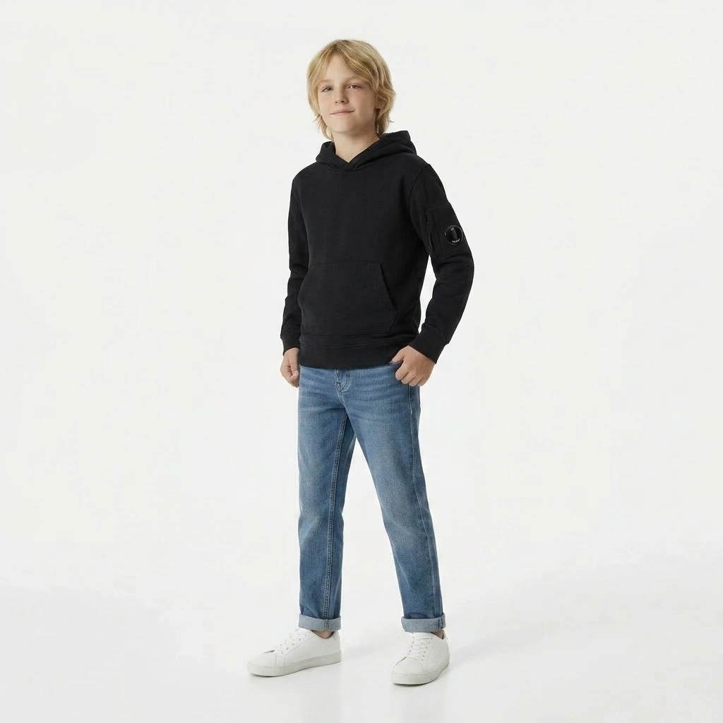 C.P. COMPANY - SWEAT - NOIR - 8 ANS