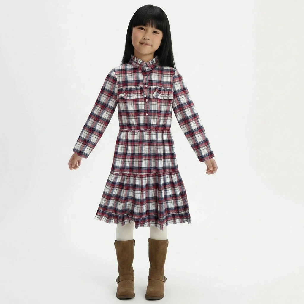 AMERICAN OUTFITTERS - ROBE - ROUGE, BLEU - 8 ANS