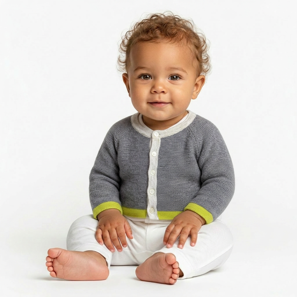 JACADI - CARDIGAN - GRIS - 12 MOIS