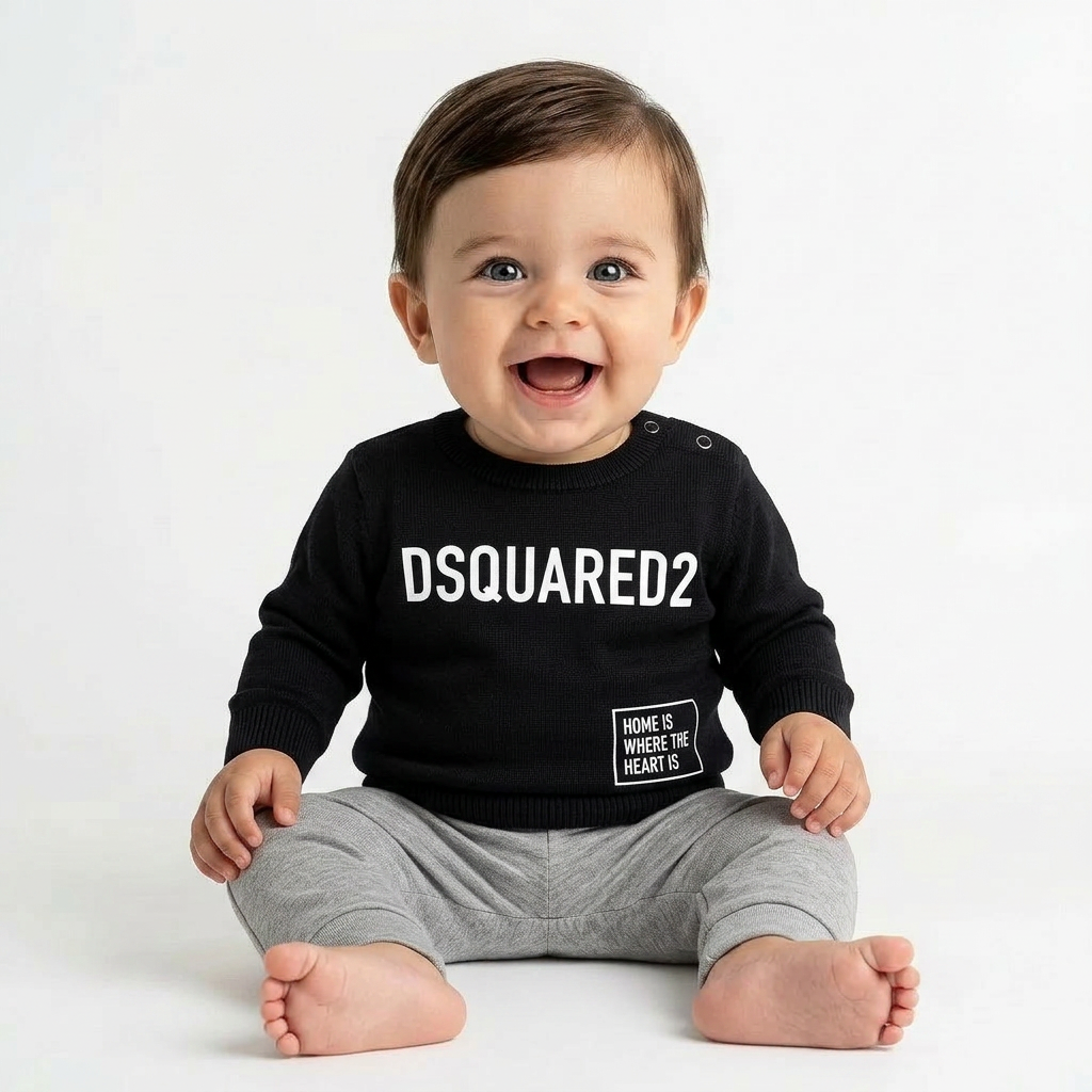 DSQUARED2 - PULL - NOIR - 6 MOIS