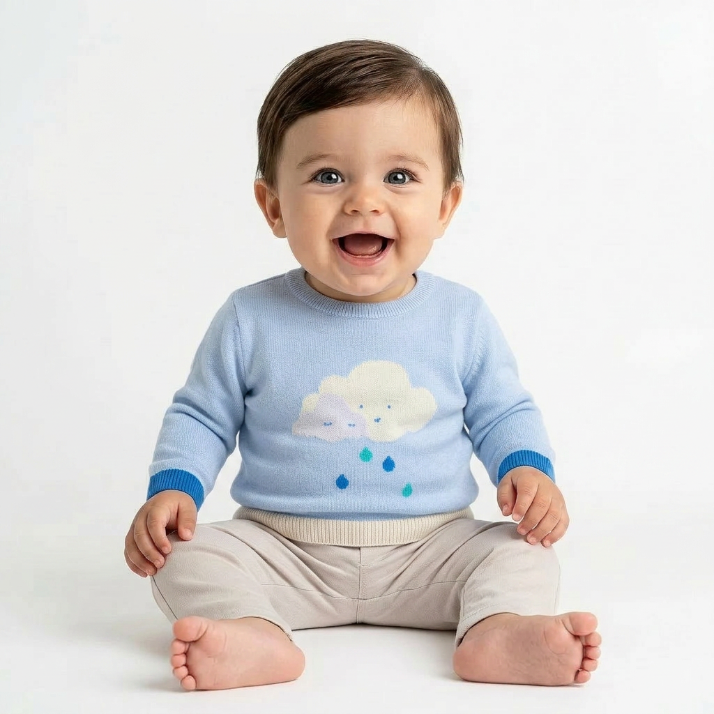 JACADI - PULL - BLEU - 6 MOIS