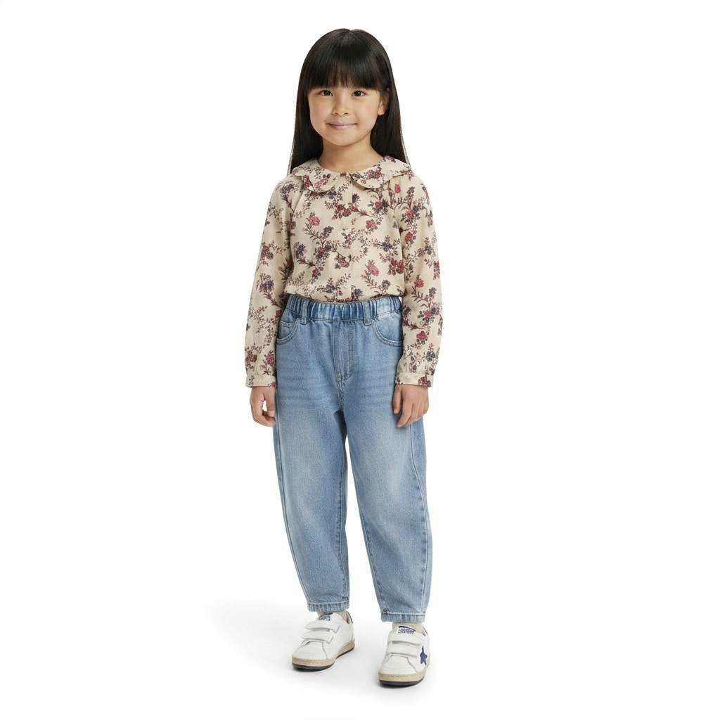 EMILE & IDA - CHEMISE - BEIGE - 6 ANS