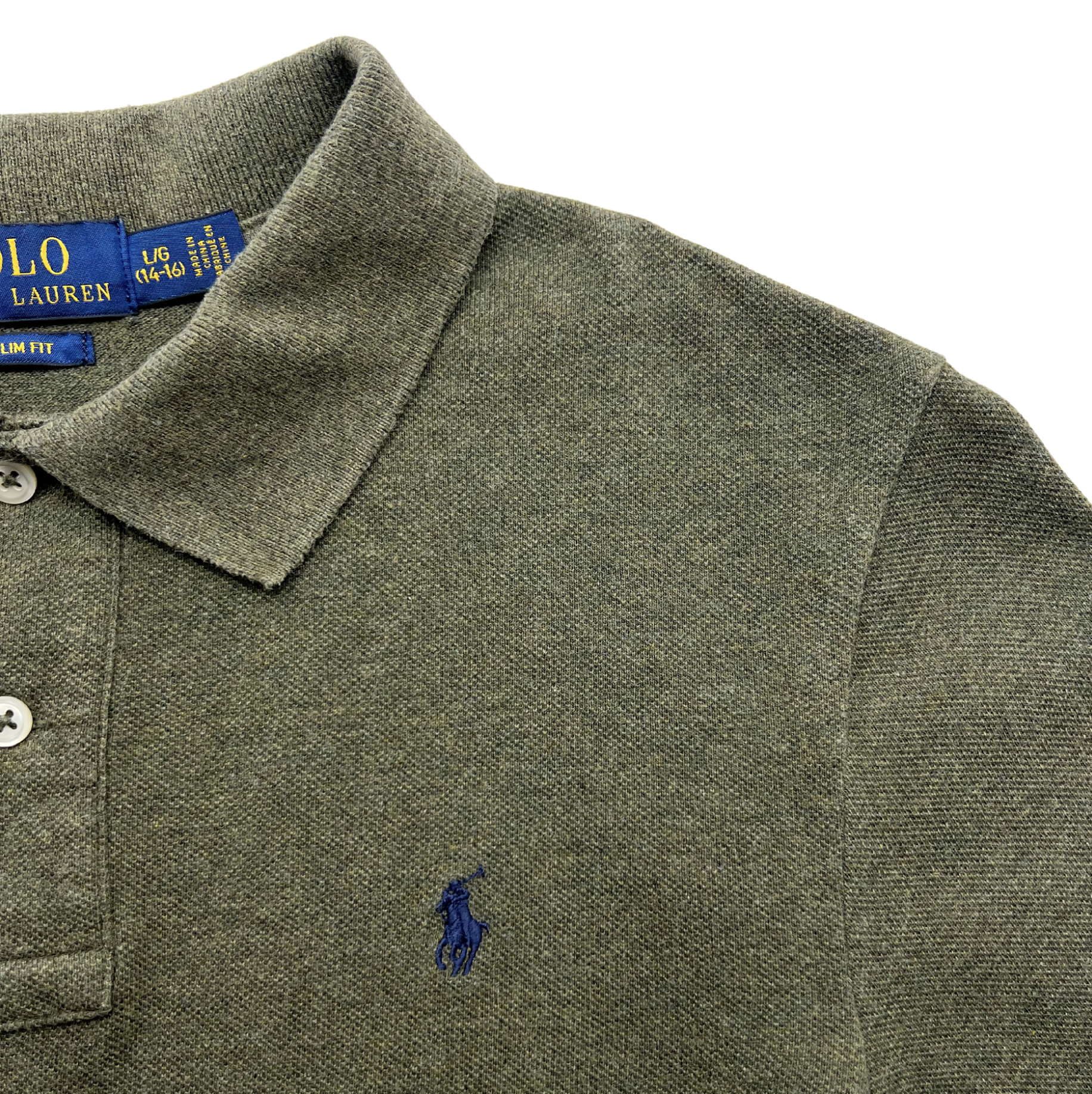 RALPH LAUREN - Khakifarbenes Hemd - 14 Jahre alt