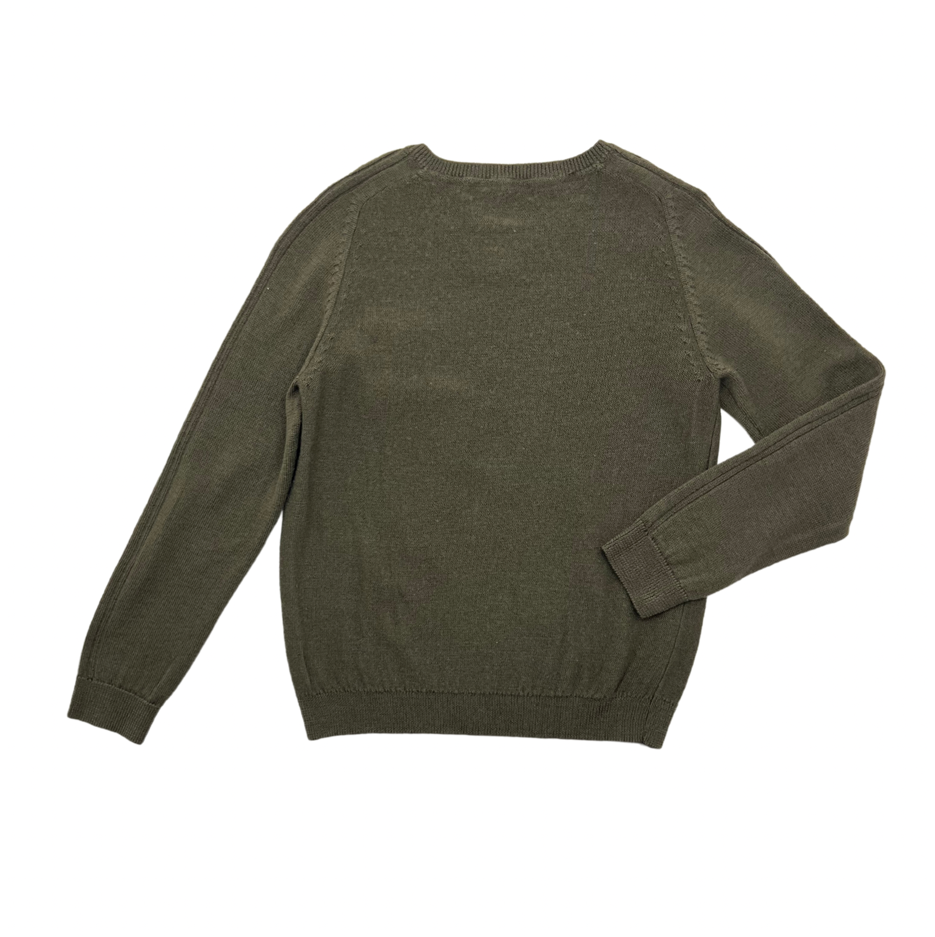 BONPOINT - Wollpullover in Khaki - 6 Jahre alt