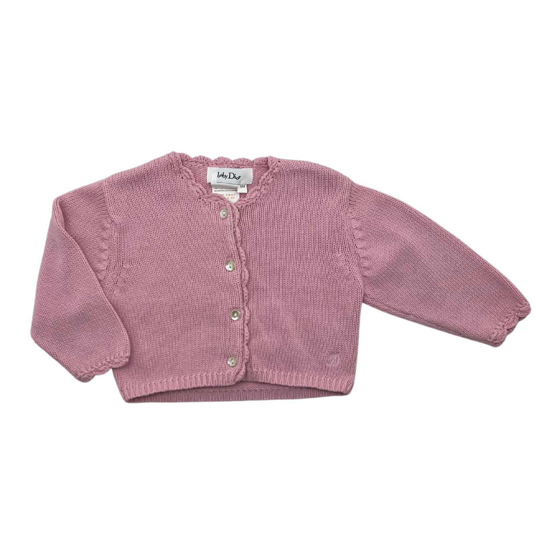 BABY DIOR - Pink cardigan - 6 months