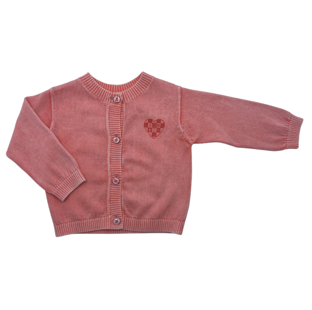 BONTON - Cardigan rose - 6 mois
