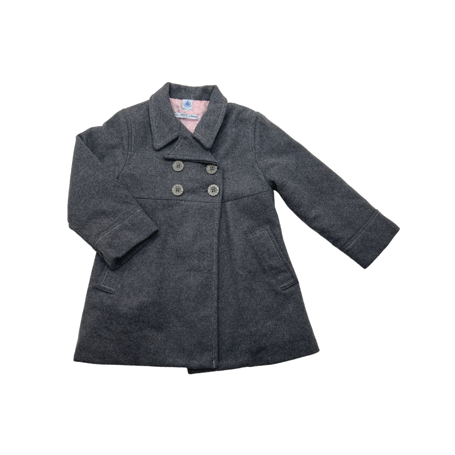 PETIT BATEAU - Wool coat - 4 years old