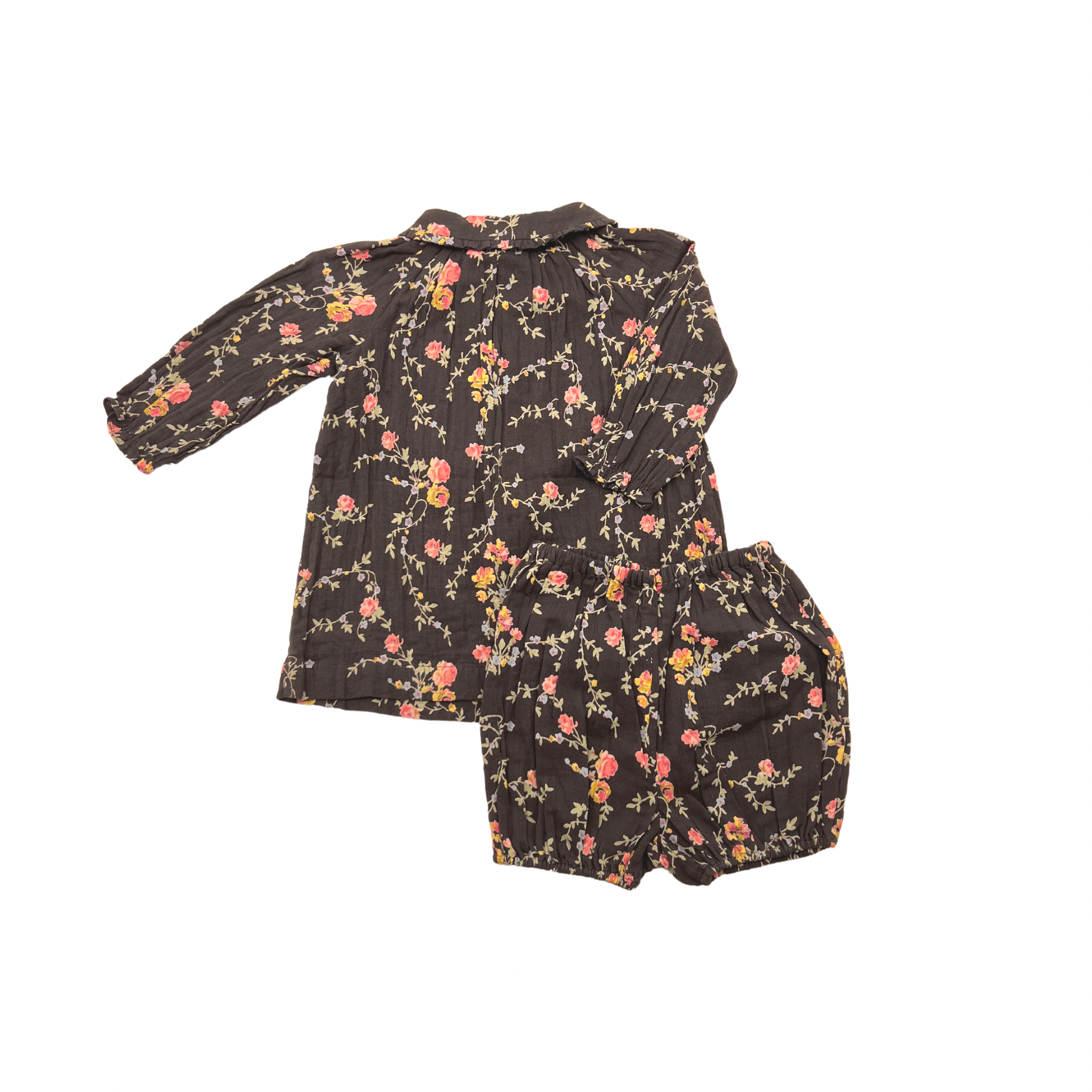 BONTON - Ensemble blouse & bloomer à fleur - 6 mois