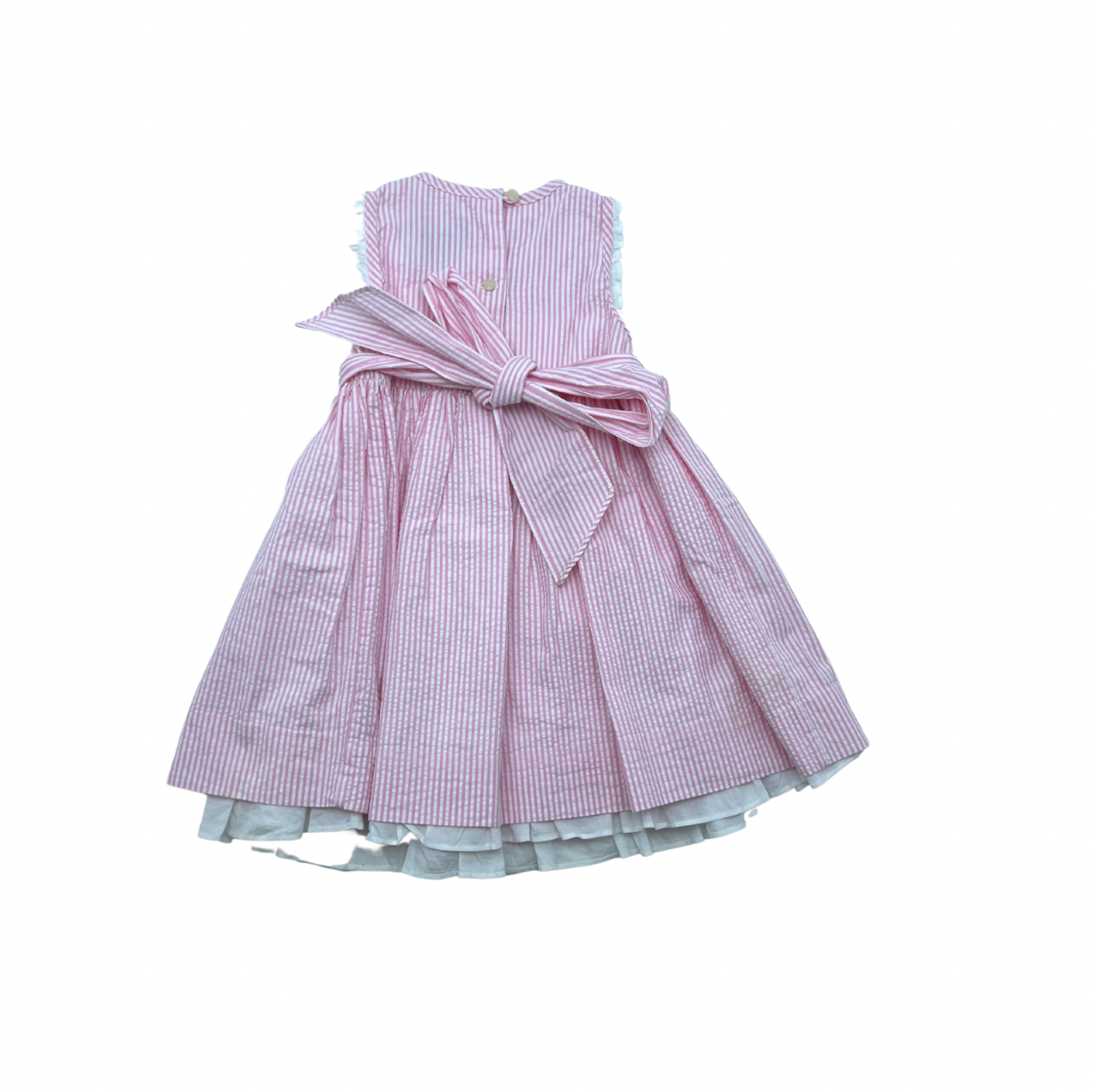 RALPH LAUREN - Pink striped dress - 1 year