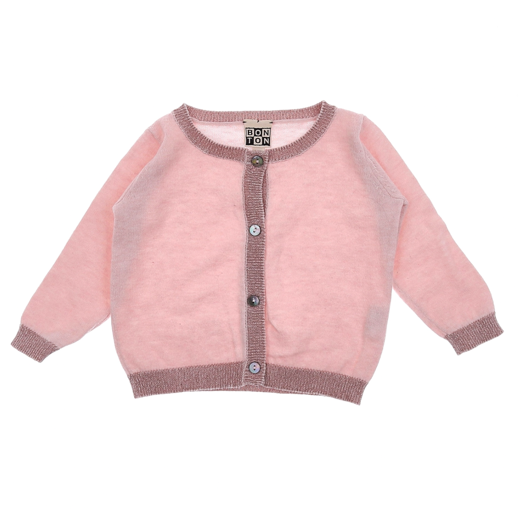 BONTON - Cardigan rose - 12 mois