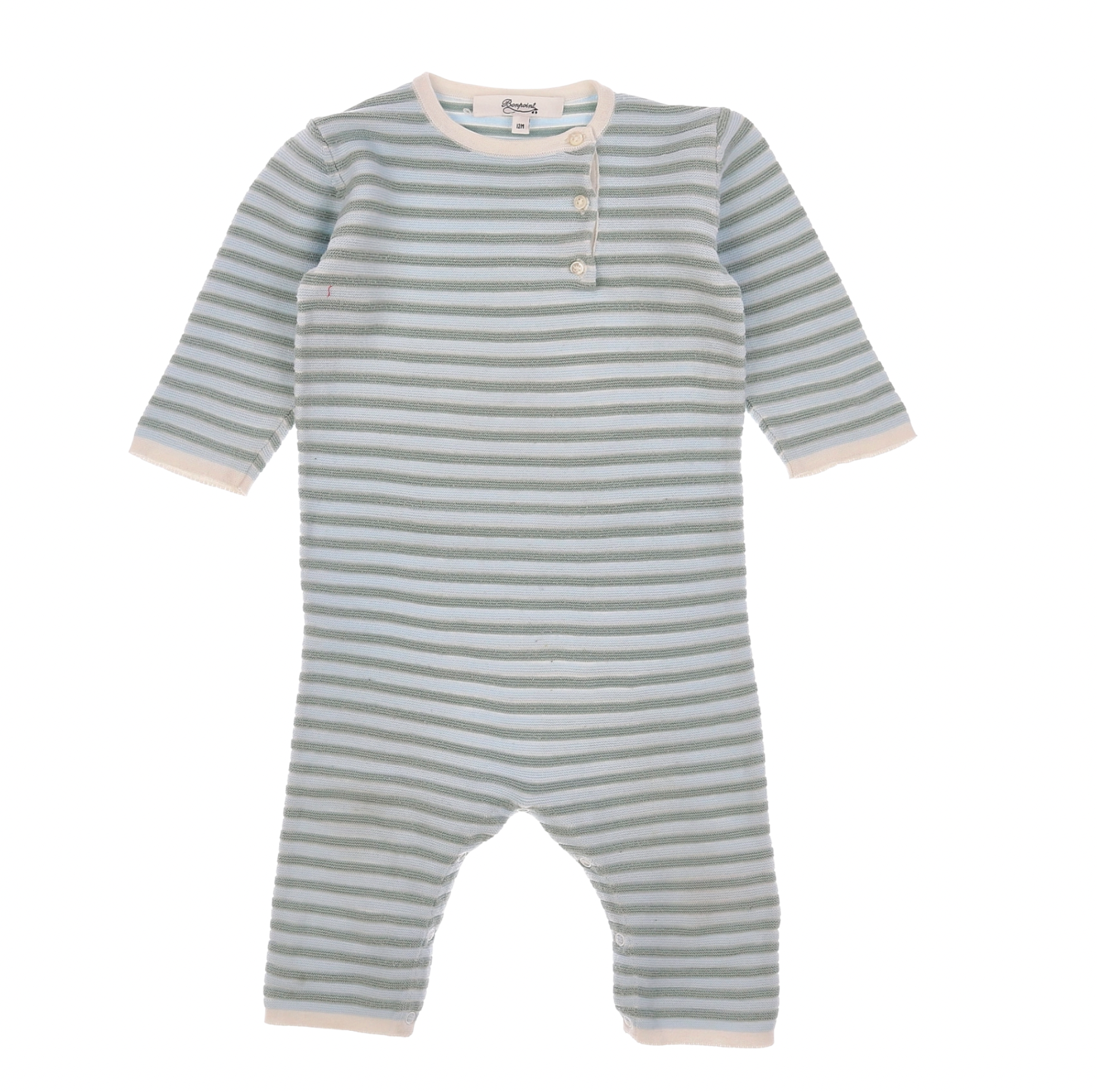 BONPOINT - Combinaison rayée - 12 mois