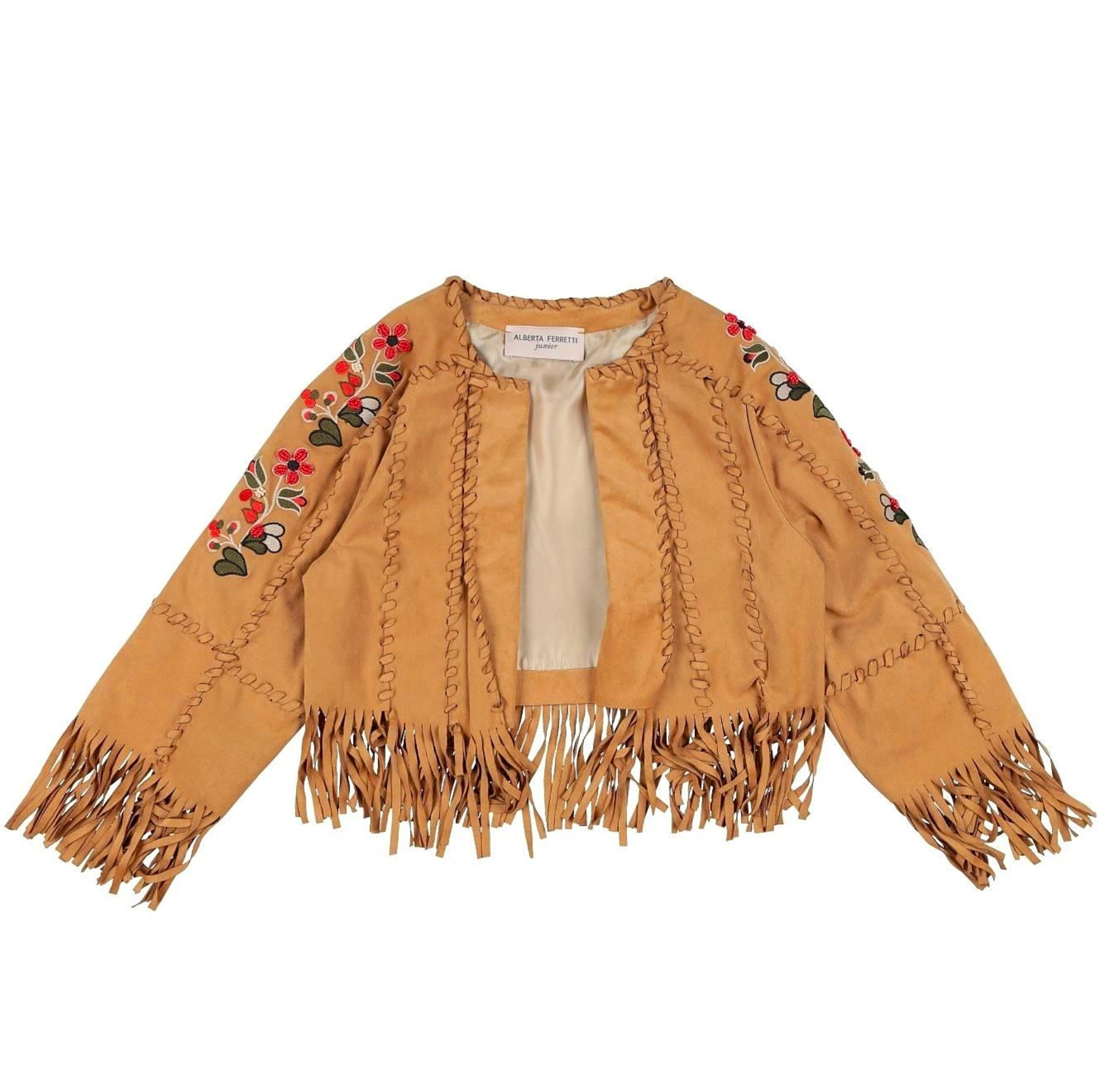 ALBERTA FERRETTI - Fringed jacket - 8 years old