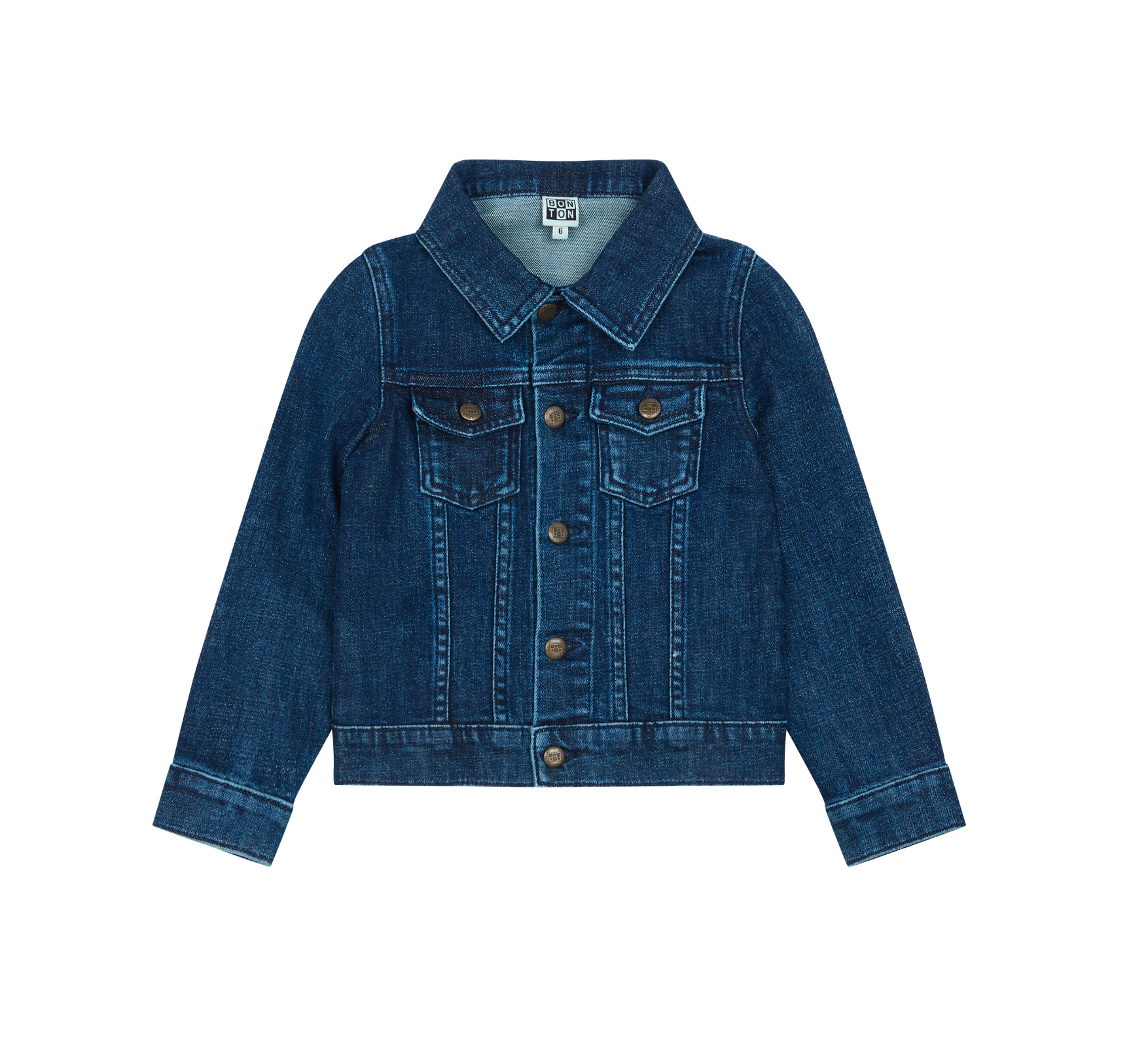 BONTON - Veste en jean "Play, Smile, Enjoy and Repeat" - 6 ans