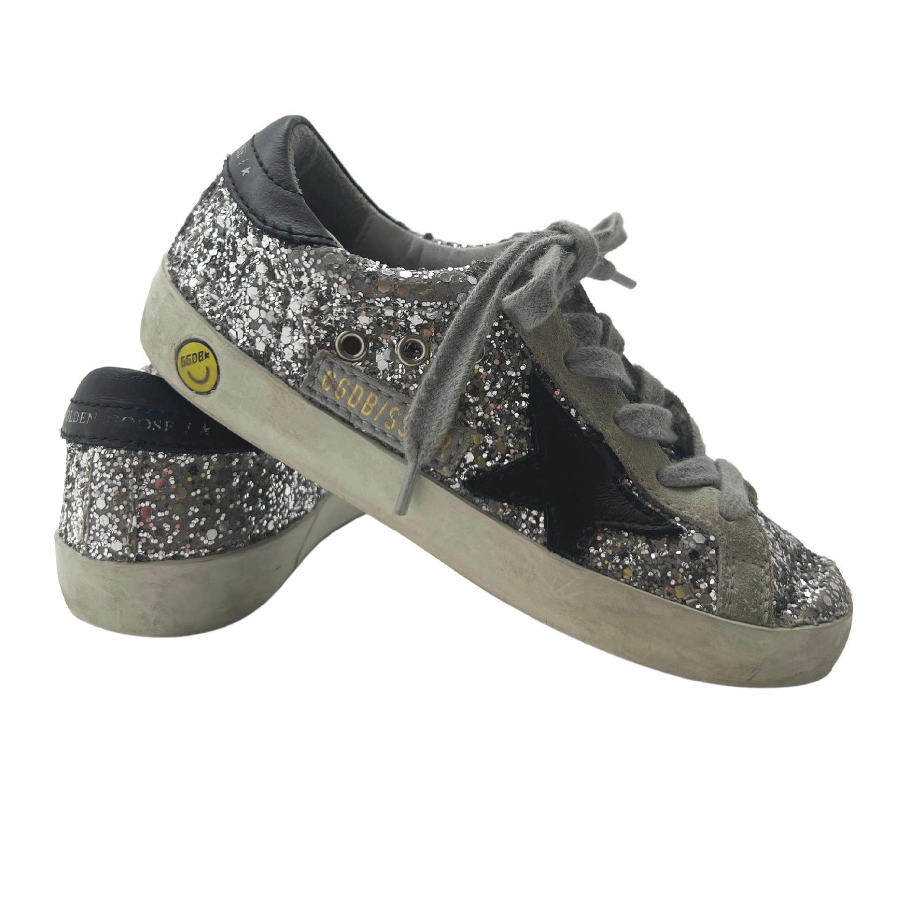 GOLDEN GOOSE - Superstar-Sneaker mit Pailletten - Größe 28