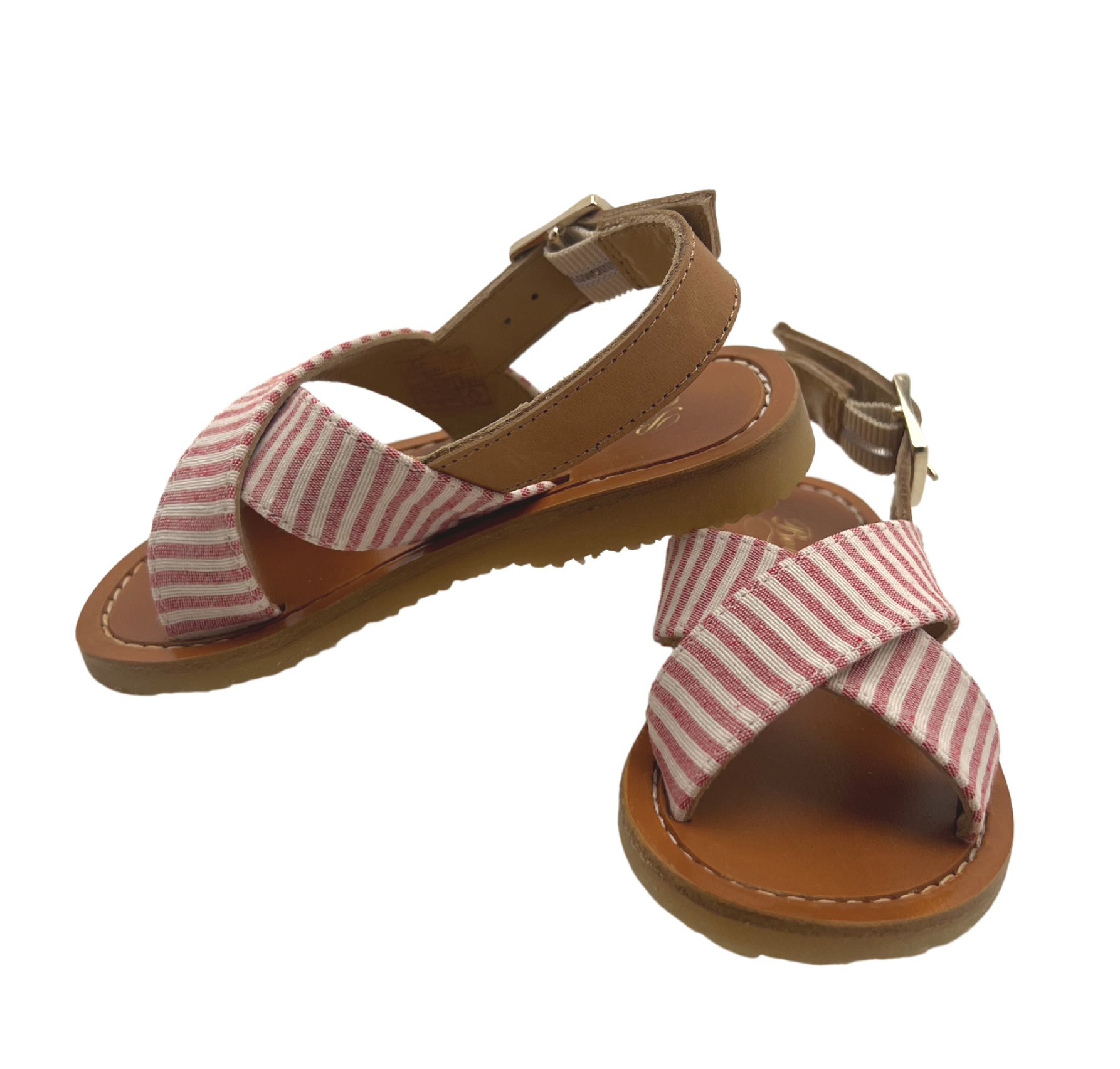 BONPOINT - Gestreifte Sandalen - 24