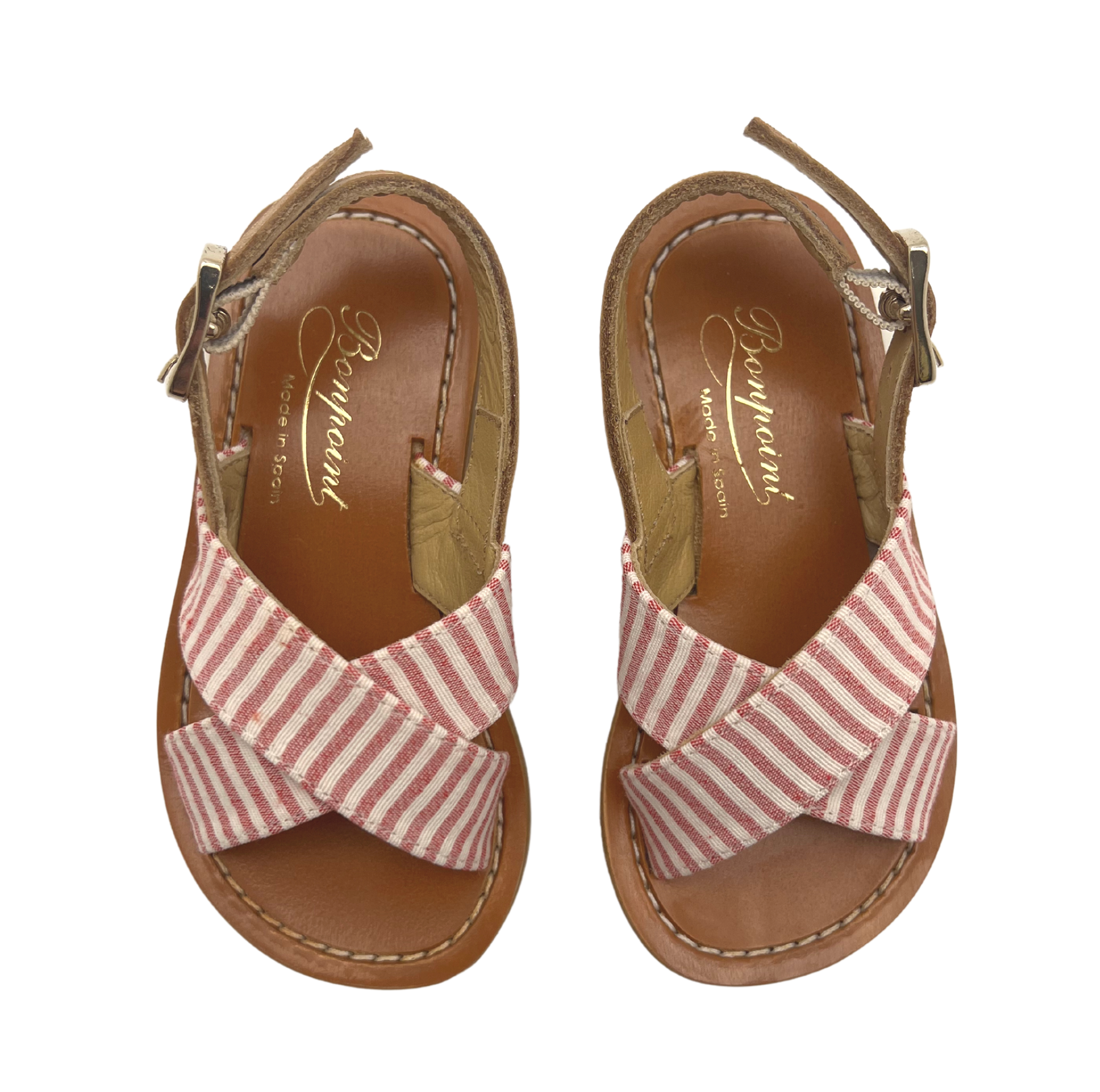 BONPOINT - Gestreifte Sandalen - 24