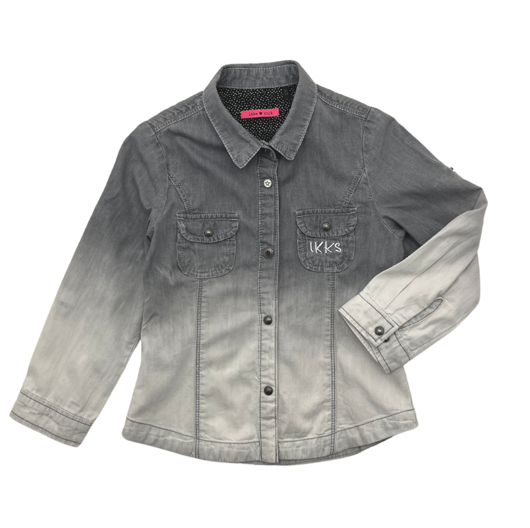 IKKS - Chemise grise tie and dye - 3 ans