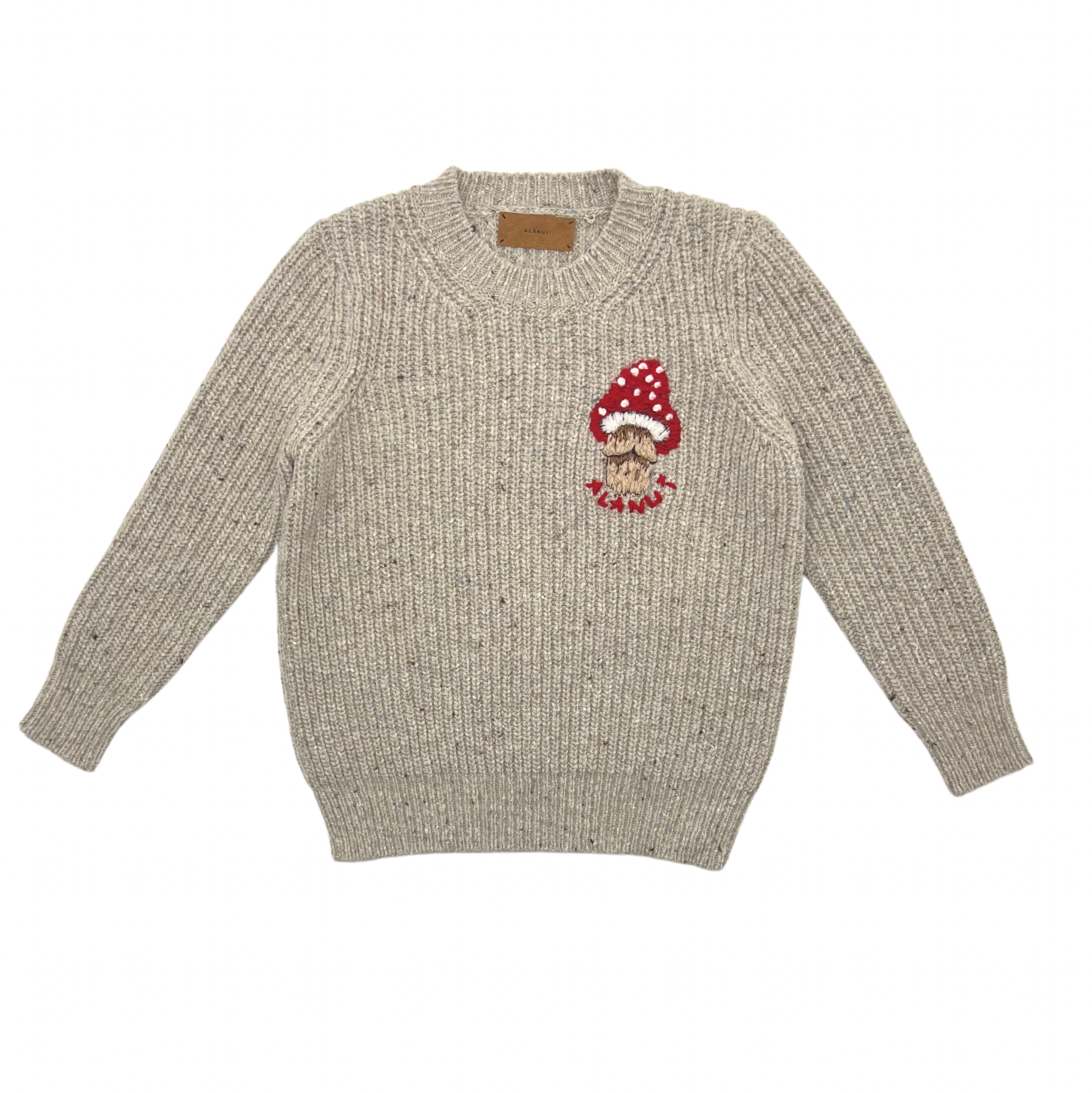 ALANUI - Wollpullover mit Pilzstickerei - 4 Jahre alt