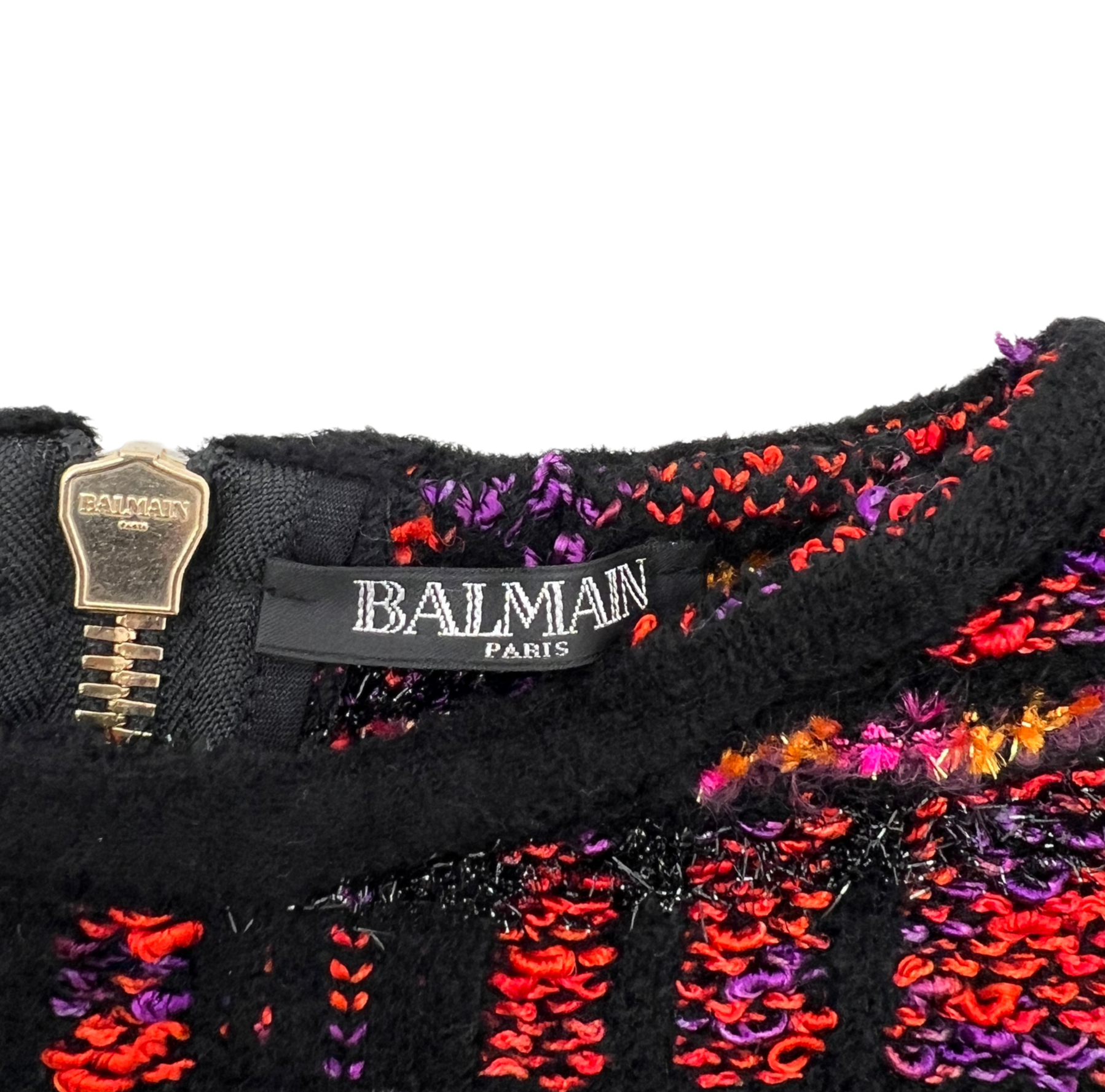 Balmain - Tweedkleid mit Fransen - 6 Jahre alt