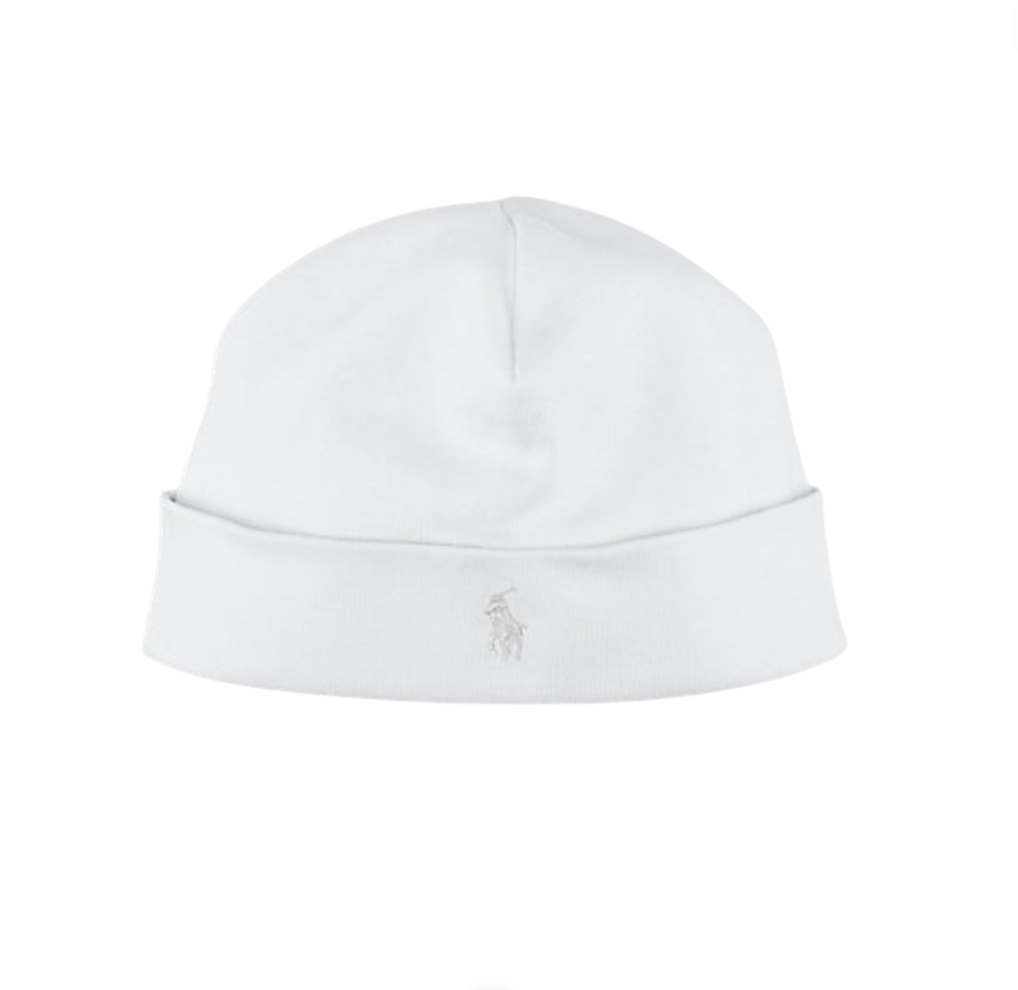 RALPH LAUREN - Weiße Mütze - 3/9 Monate