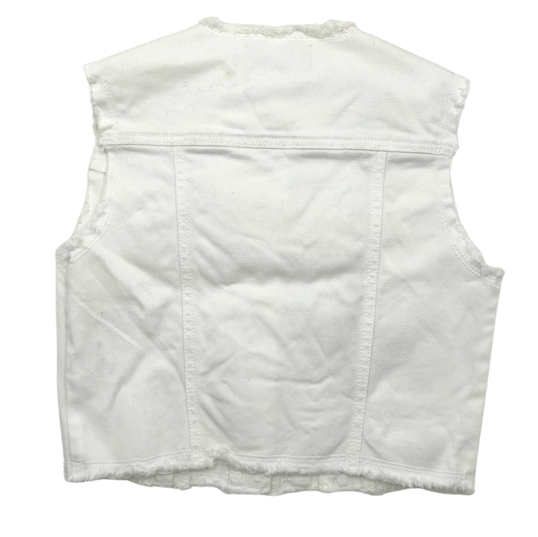 ALBERTA FERRETTI - Ärmellose Jeansjacke mit Stickerei & Perlen - 8 Jahre alt