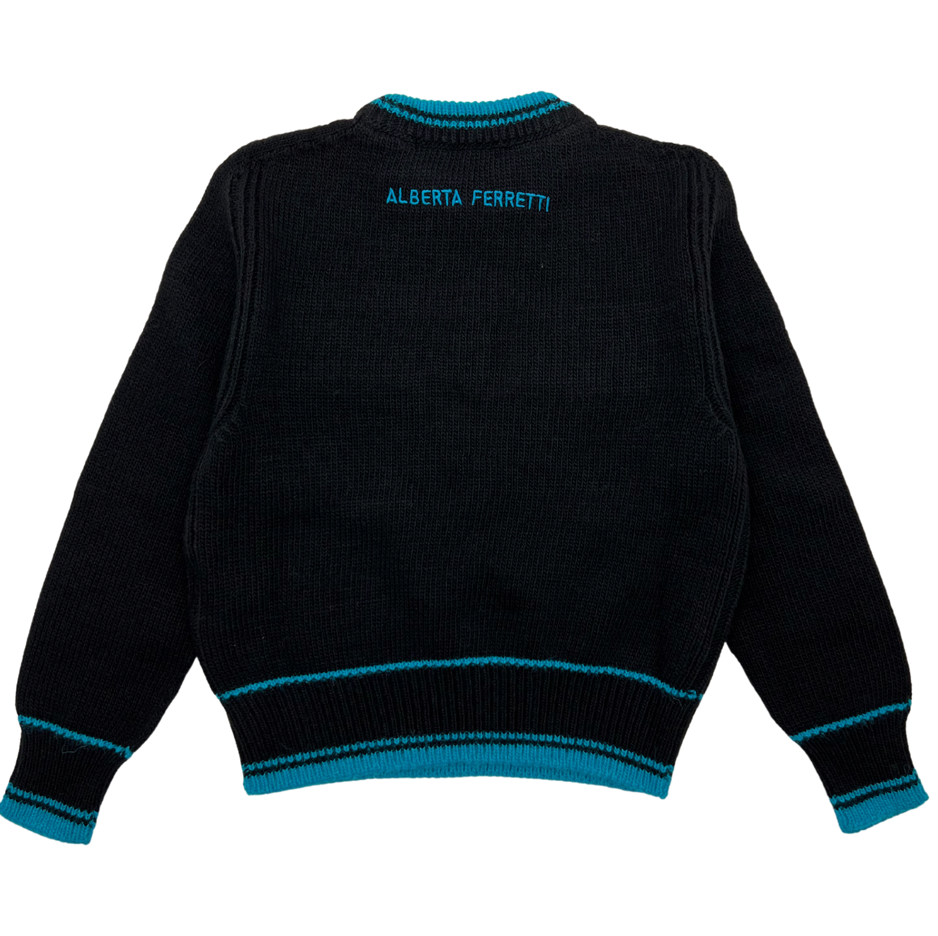 ALBERTA FERRETTI - "Life is fun" black jumper - 4 years old