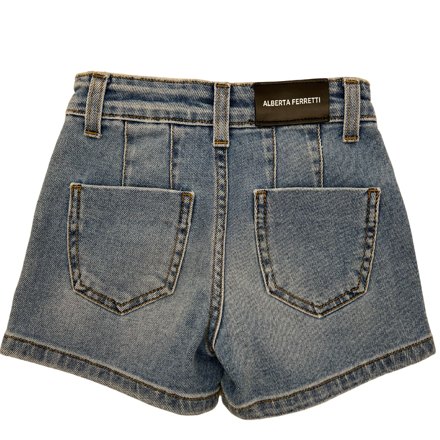 ALBERTA FERRETTI - "love is love" denim shorts - 4 years old