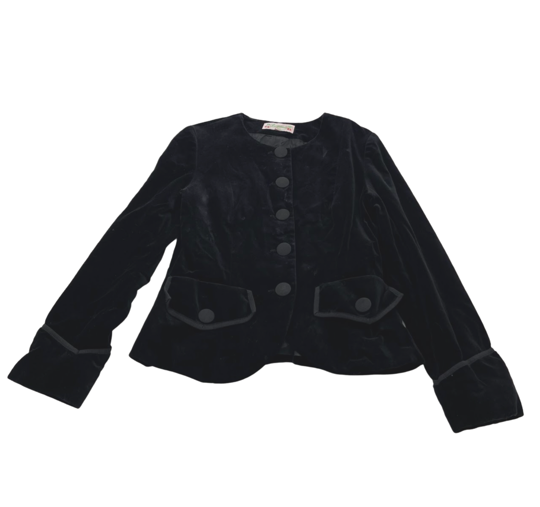 BONPOINT - Veste noire en velours - 12 ans