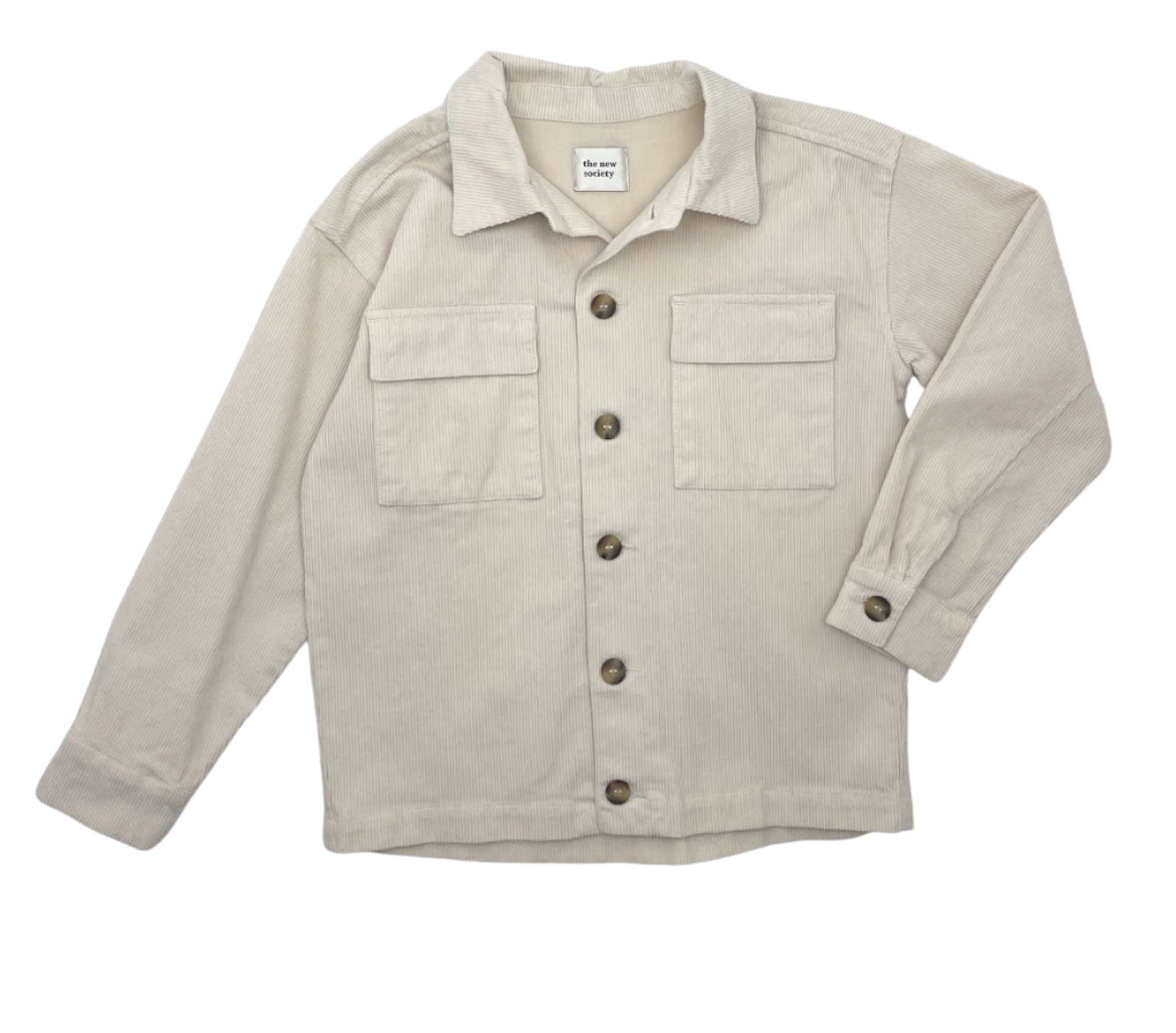 THE NEW SOCIETY - Veste en velours beige - 10 ans