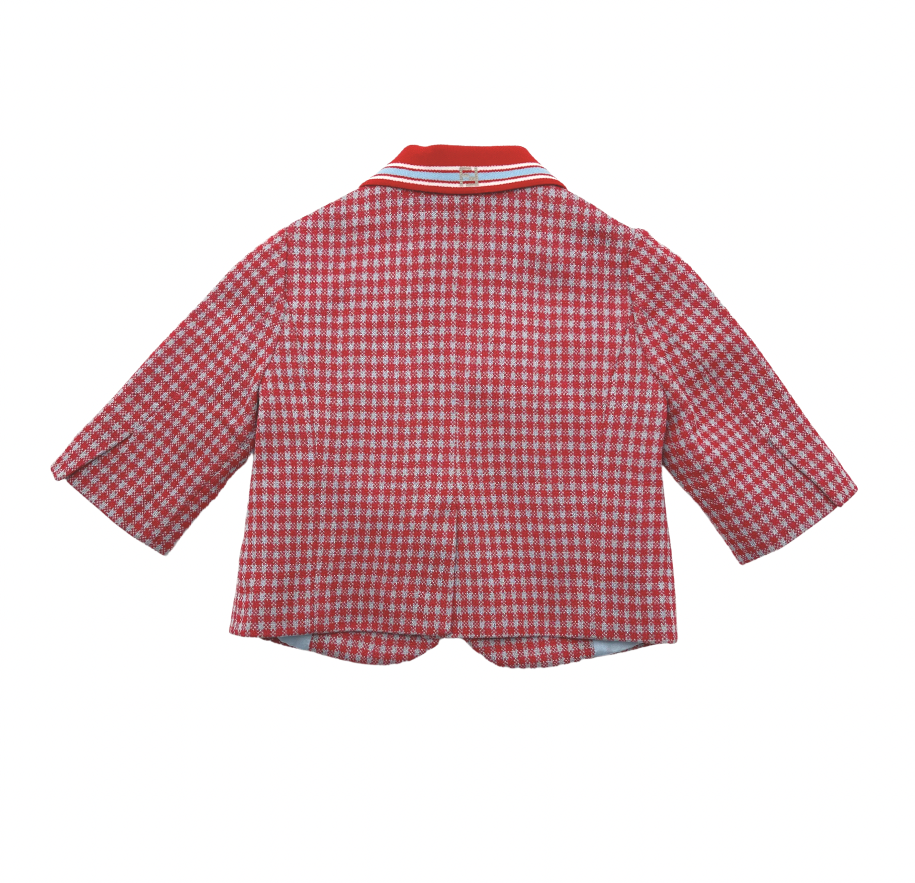 FENDI - Veste à carreaux rouge - 3 mois