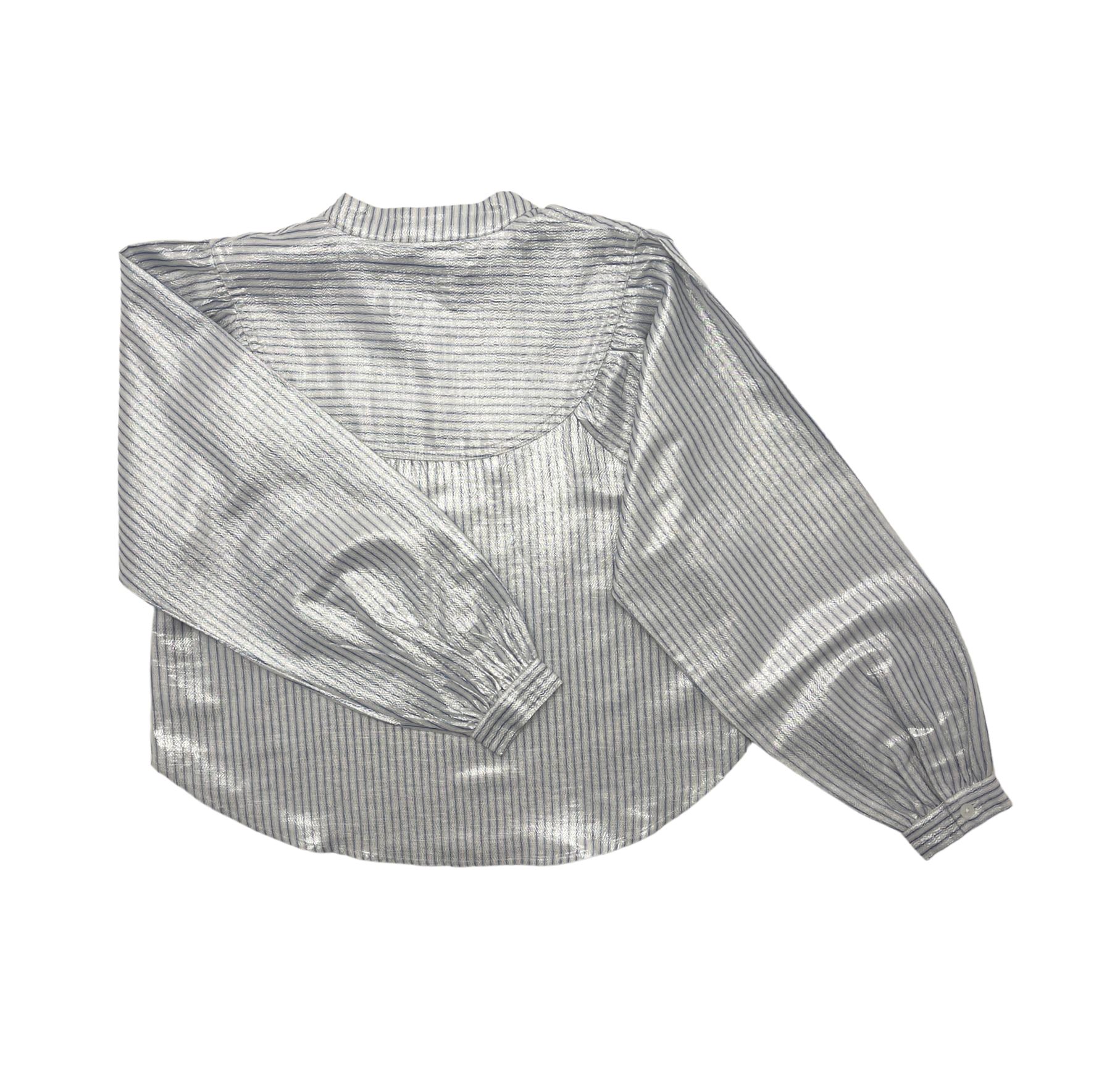 LES COYOTES DE PARIS - Striped blouse with Mao collar - 12 years old