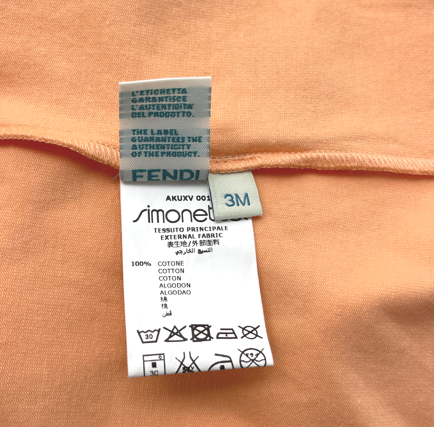 FENDI - Ensemble top & bas imprimé moulins à vent - 3 mois