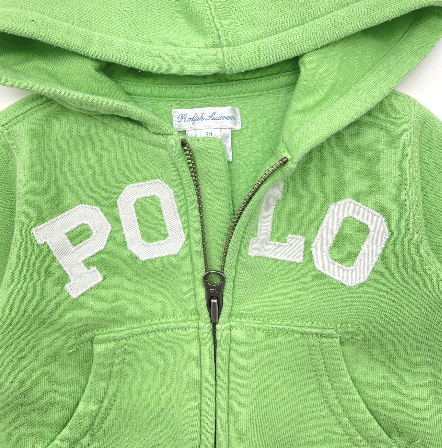 RALPH LAUREN - Sweat vert pomme - 3 mois
