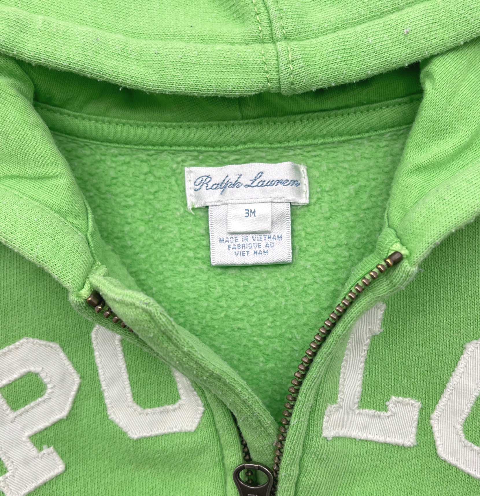 RALPH LAUREN - Sweat vert pomme - 3 mois