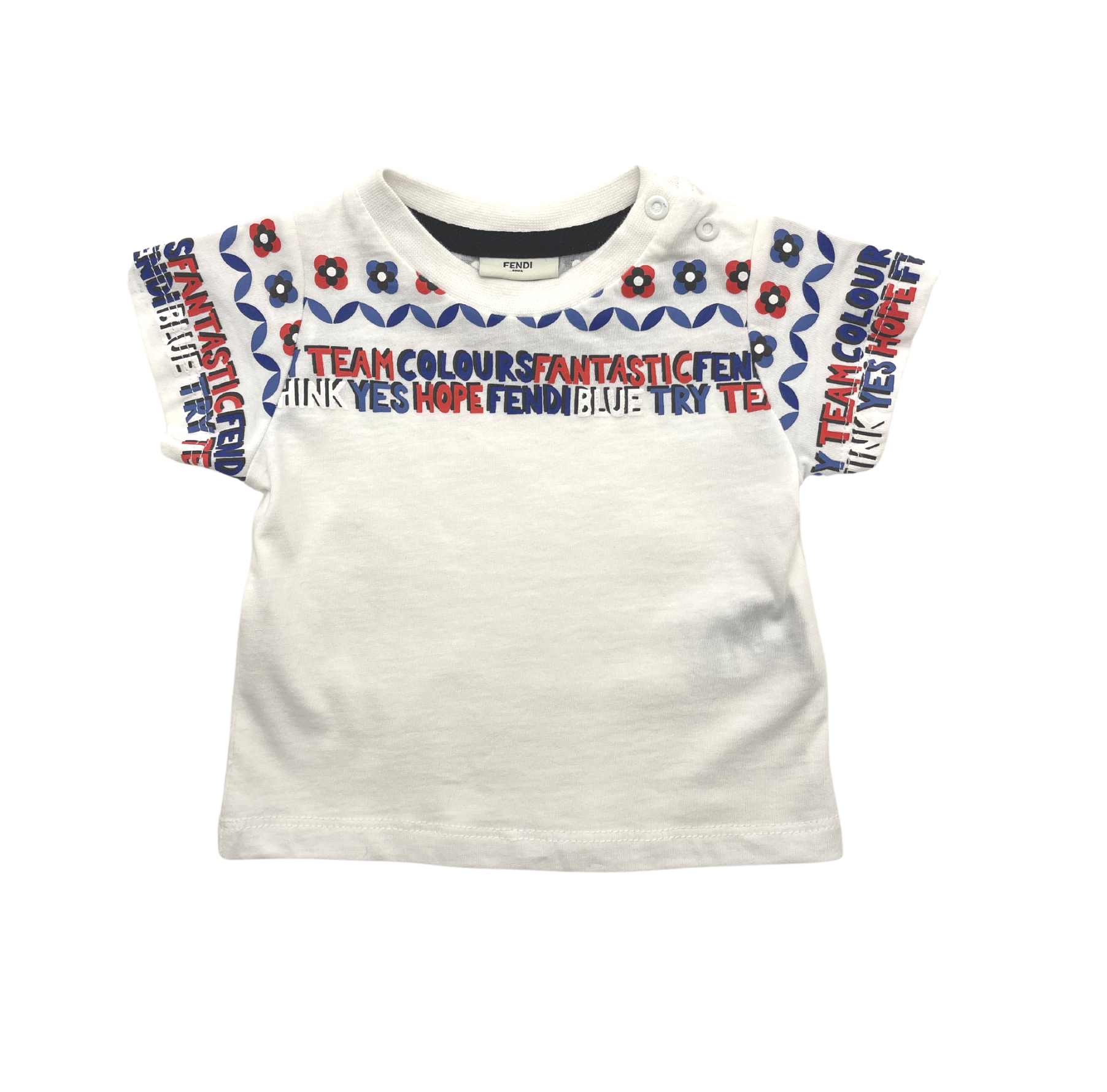 FENDI - T-shirt "Fantastic - Team - Hope" - 3 mois