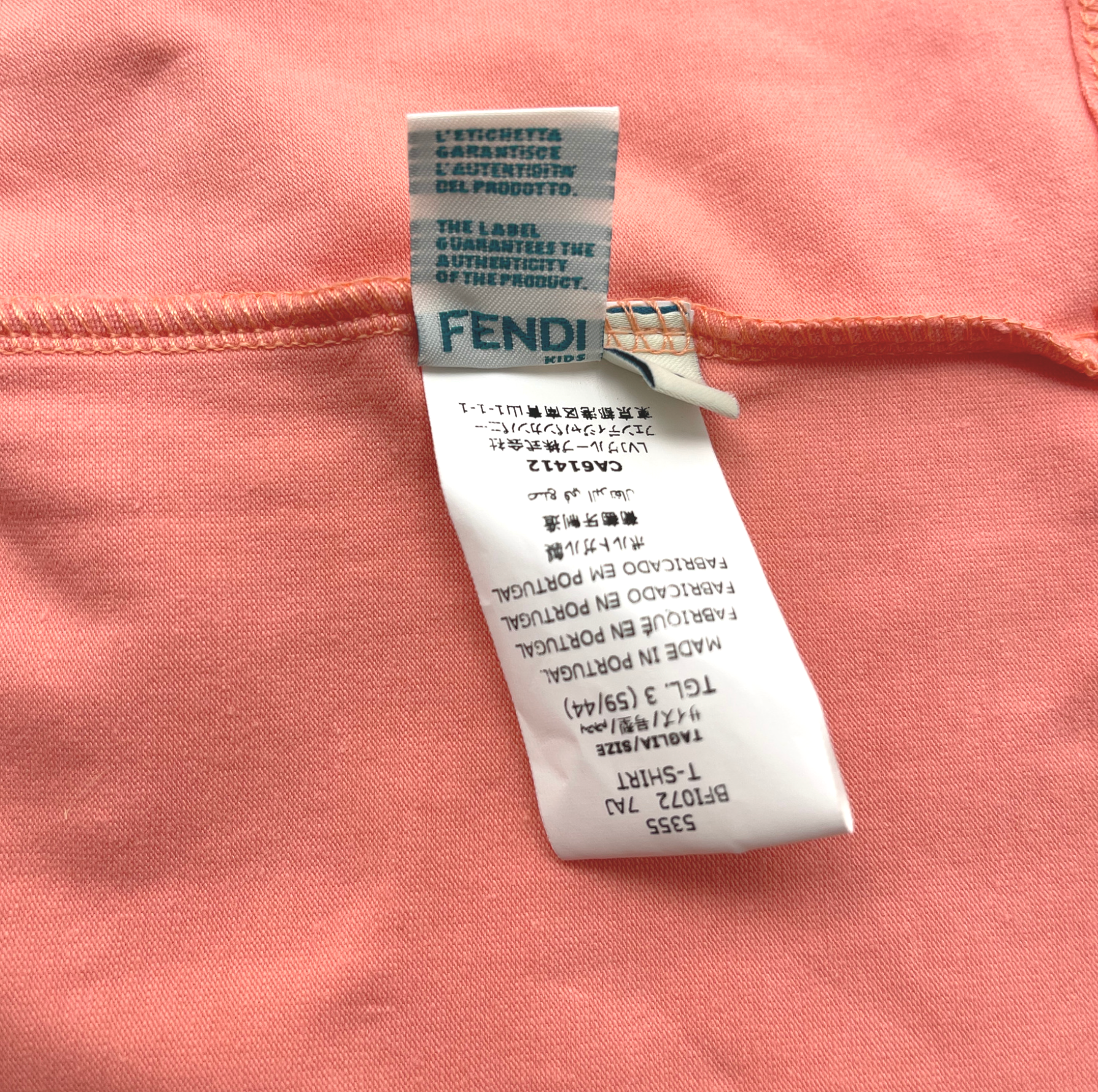 FENDI - "Better Together" T-Shirt - 3 Monate