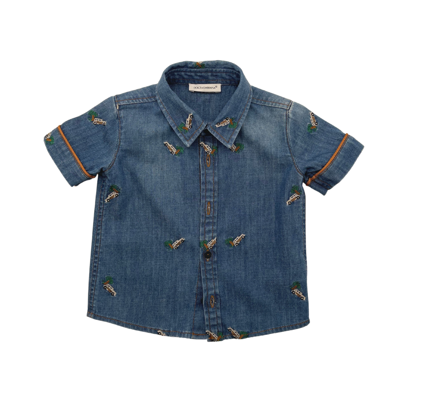 DOLCE & GABBANA - Ärmelloses Jeanshemd - 6/9 Monate