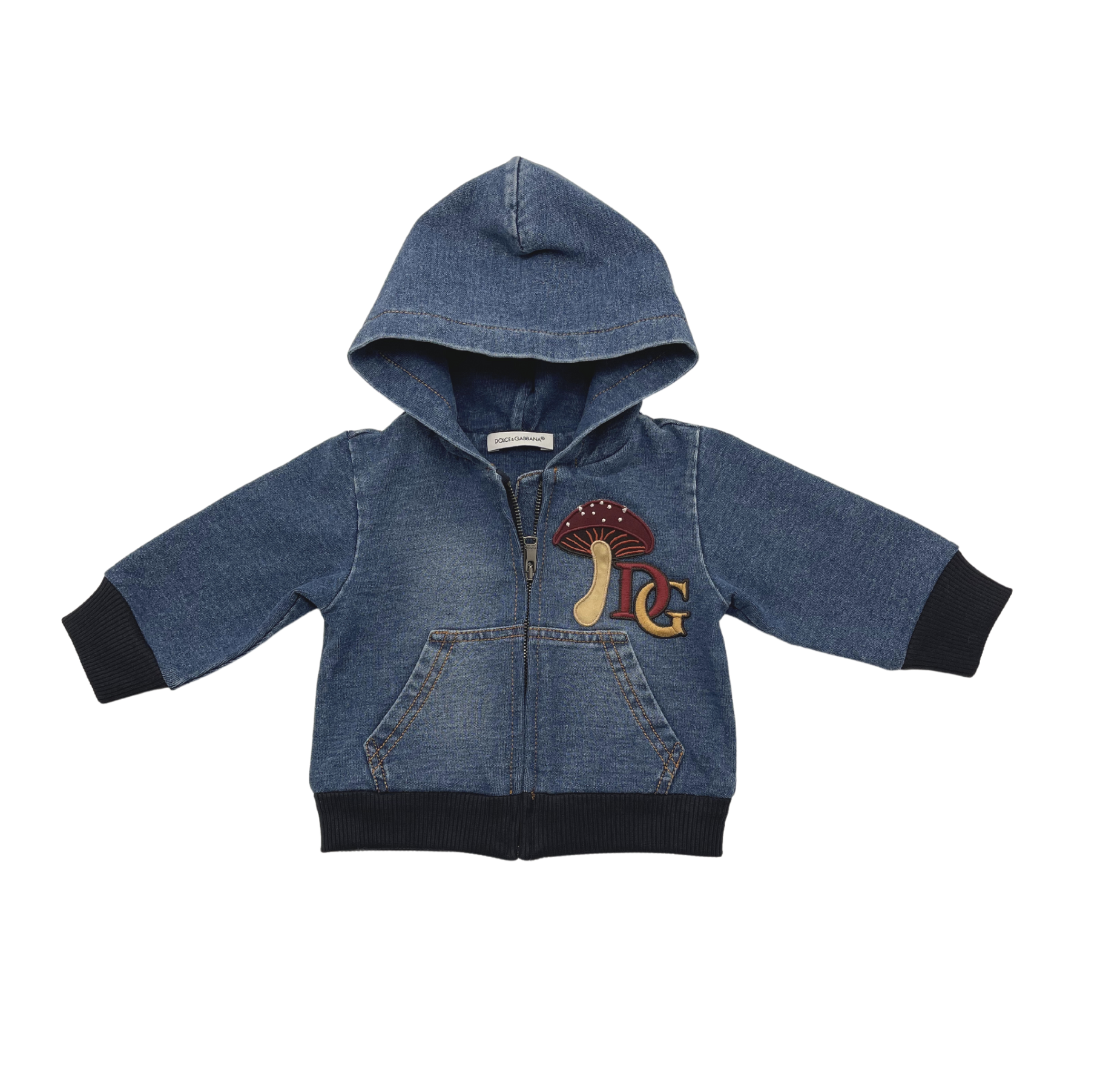 DOLCE & GABBANA - Pilz-Jeansjacke - 3/6 Monate