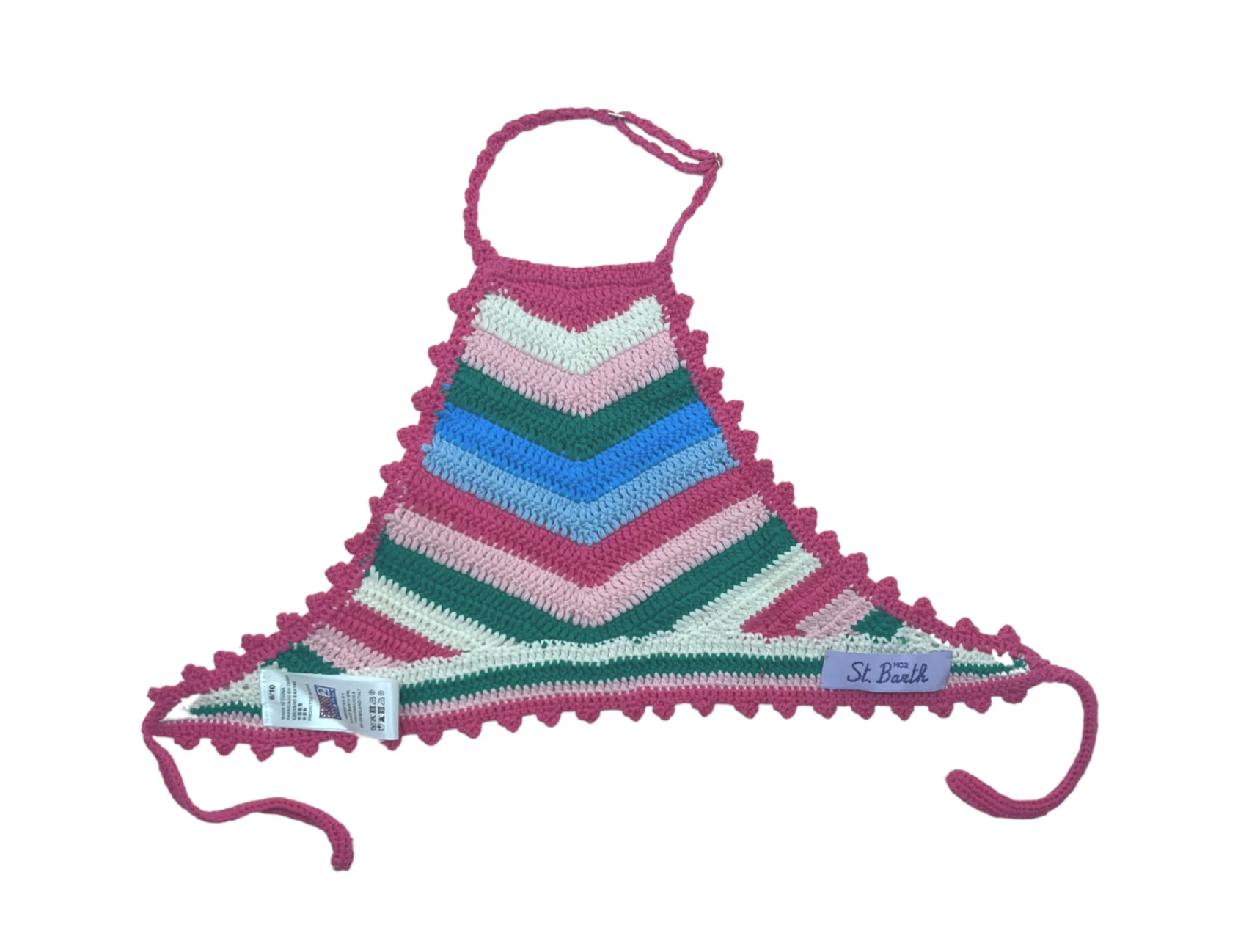 MC2 Saint Barth - Set of shorts & bare back crochet knit top - 6 years old