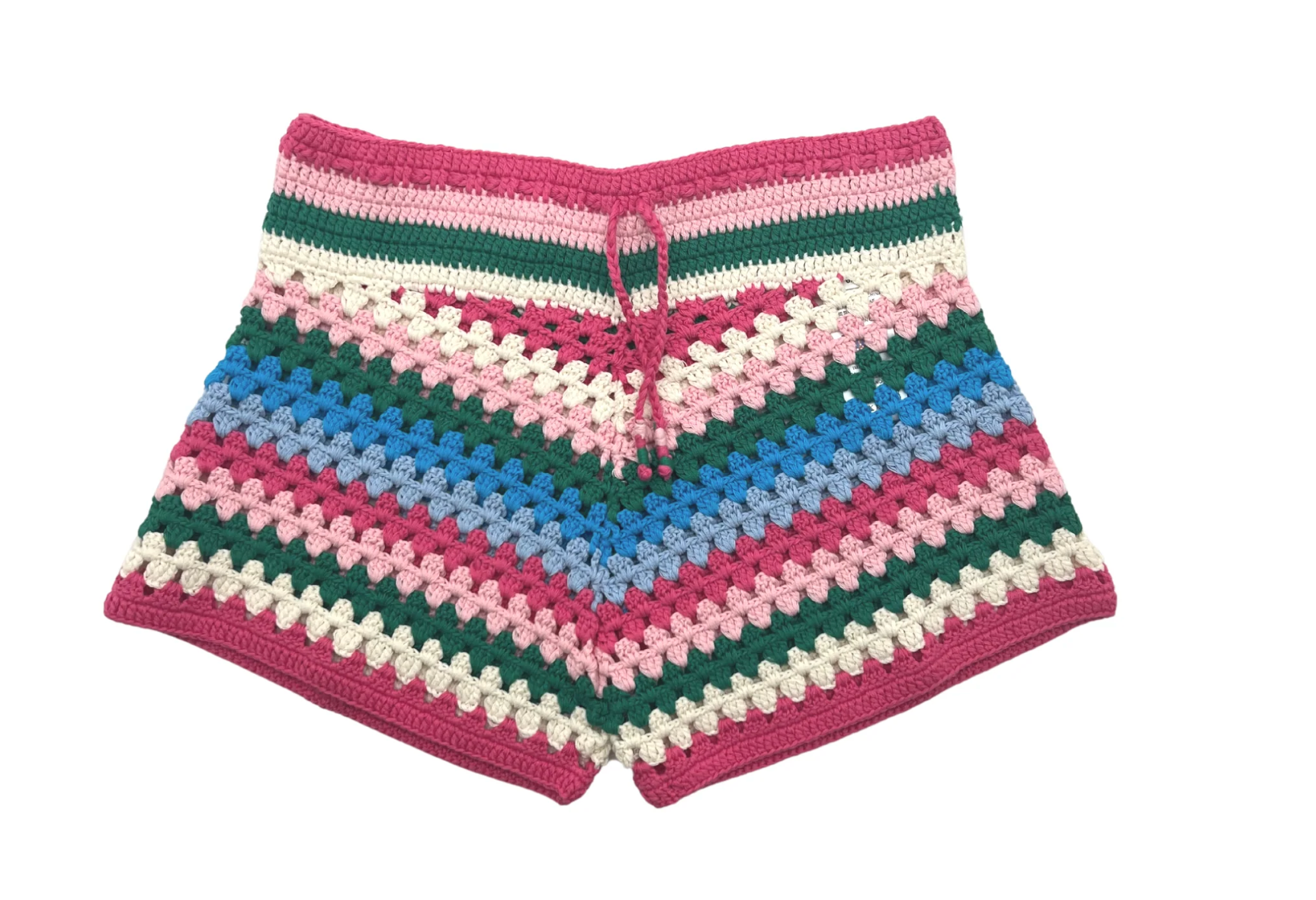 MC2 Saint Barth - Set of shorts & bare back crochet knit top - 6 years old