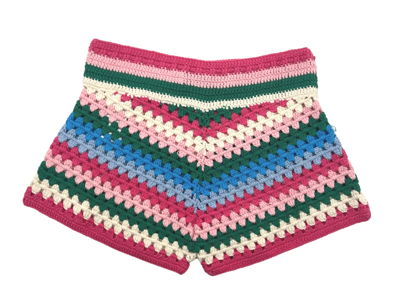 MC2 Saint Barth - Set of shorts & bare back crochet knit top - 6 years old