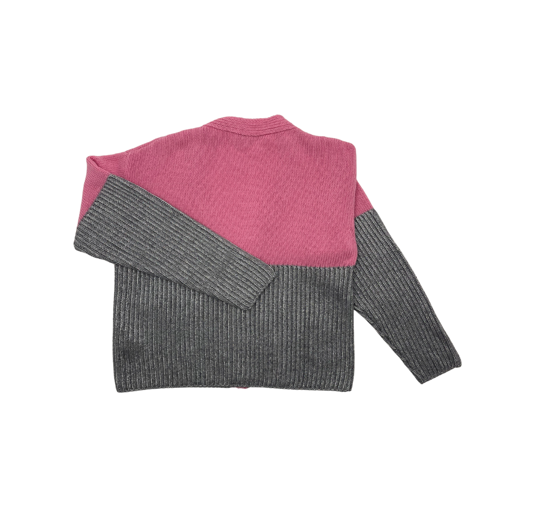 EMILIO PUCCI - Strickjacke in Rosa und Silber - 8 Jahre alt