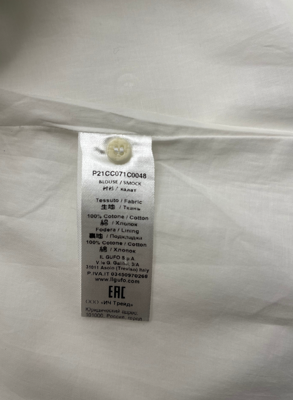 IL GUFO - White blouse with fringes - 4 years old