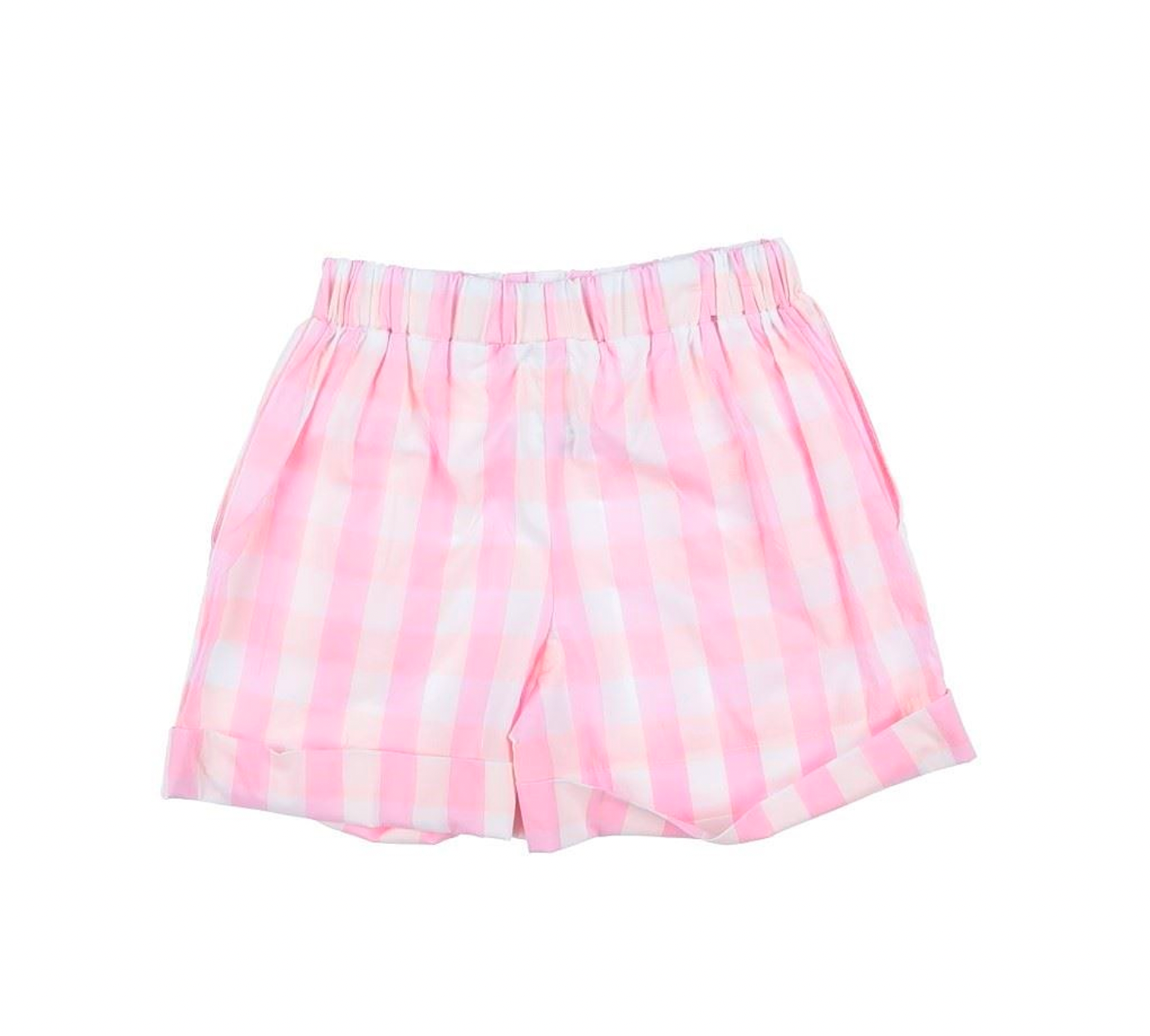 PICCOLA LUDO - Pinke Shorts und kariertes Top-Set - 3 Jahre alt