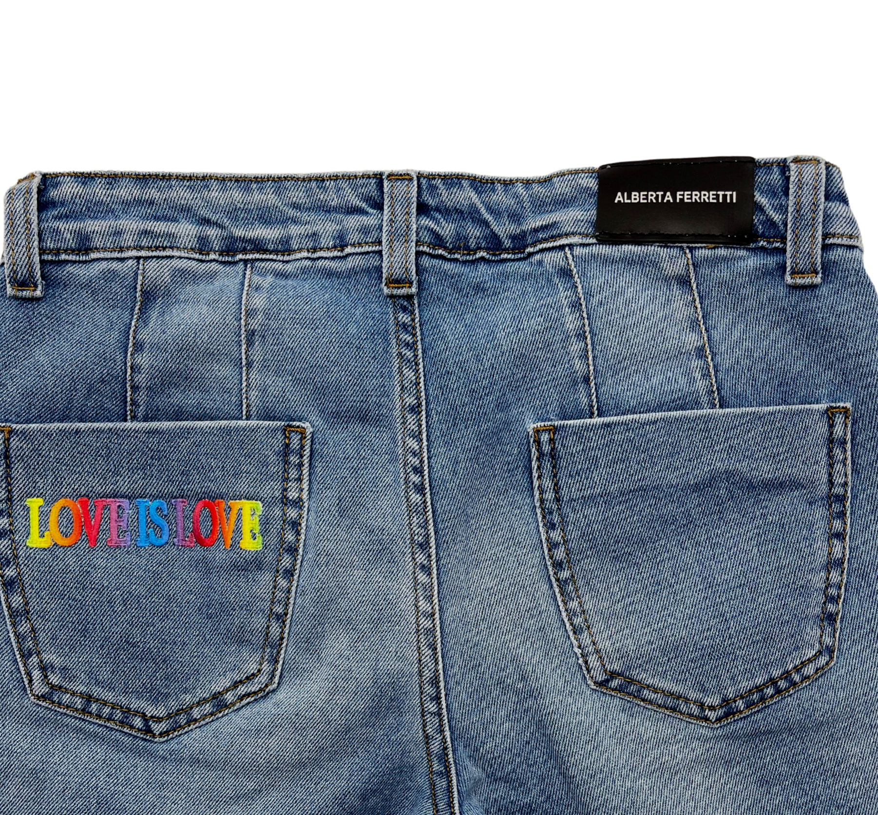 ALBERTA FERRETTI - "love is love" jeans - 12 years old