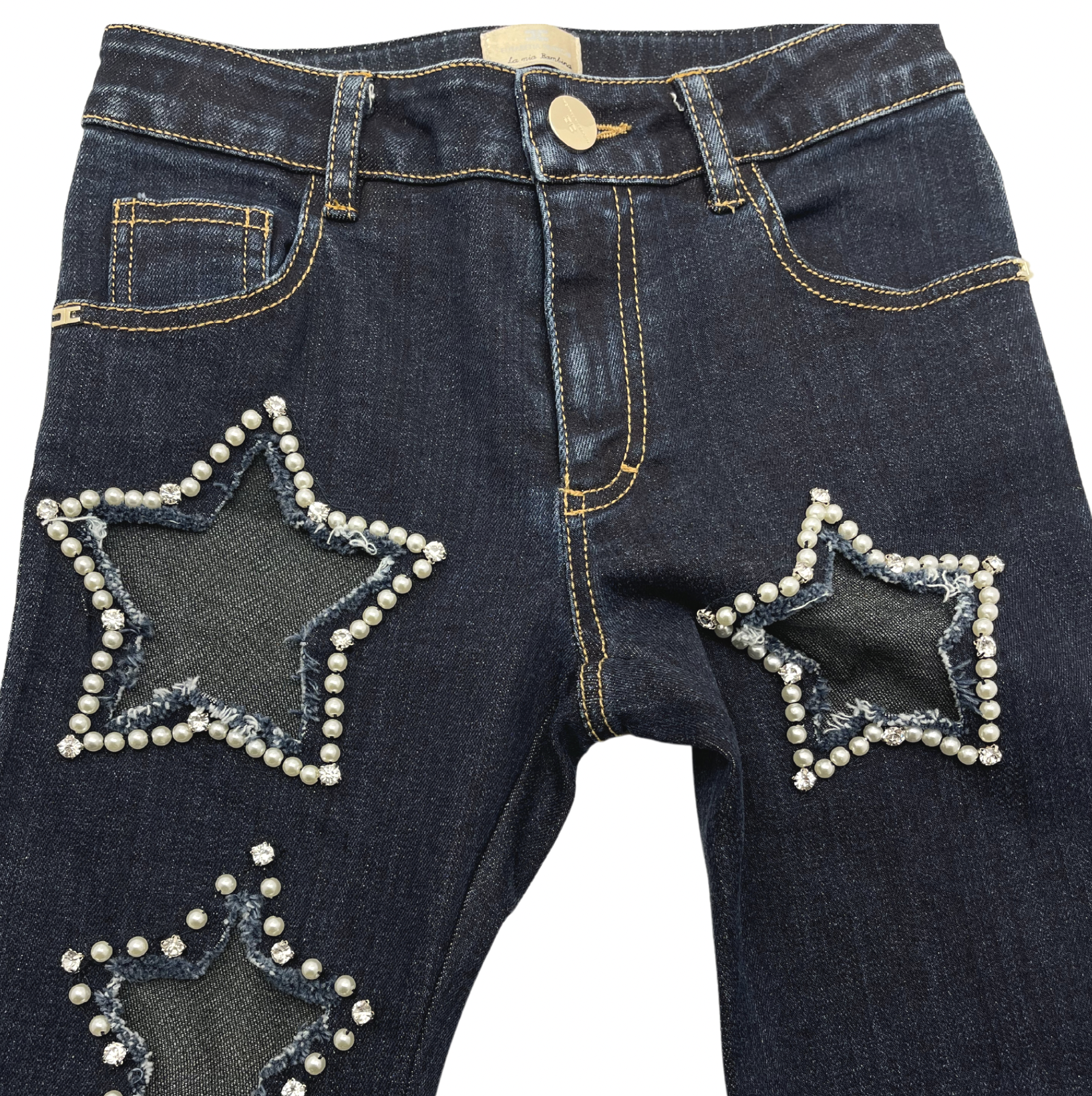 ELISABETTA FRANCHI - Jeans with stars - 6 years old