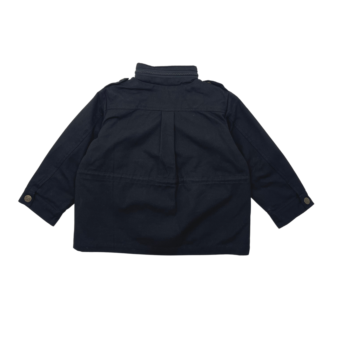 BONTON - Blouson noir, doublure amovible, capuche - 4 ans